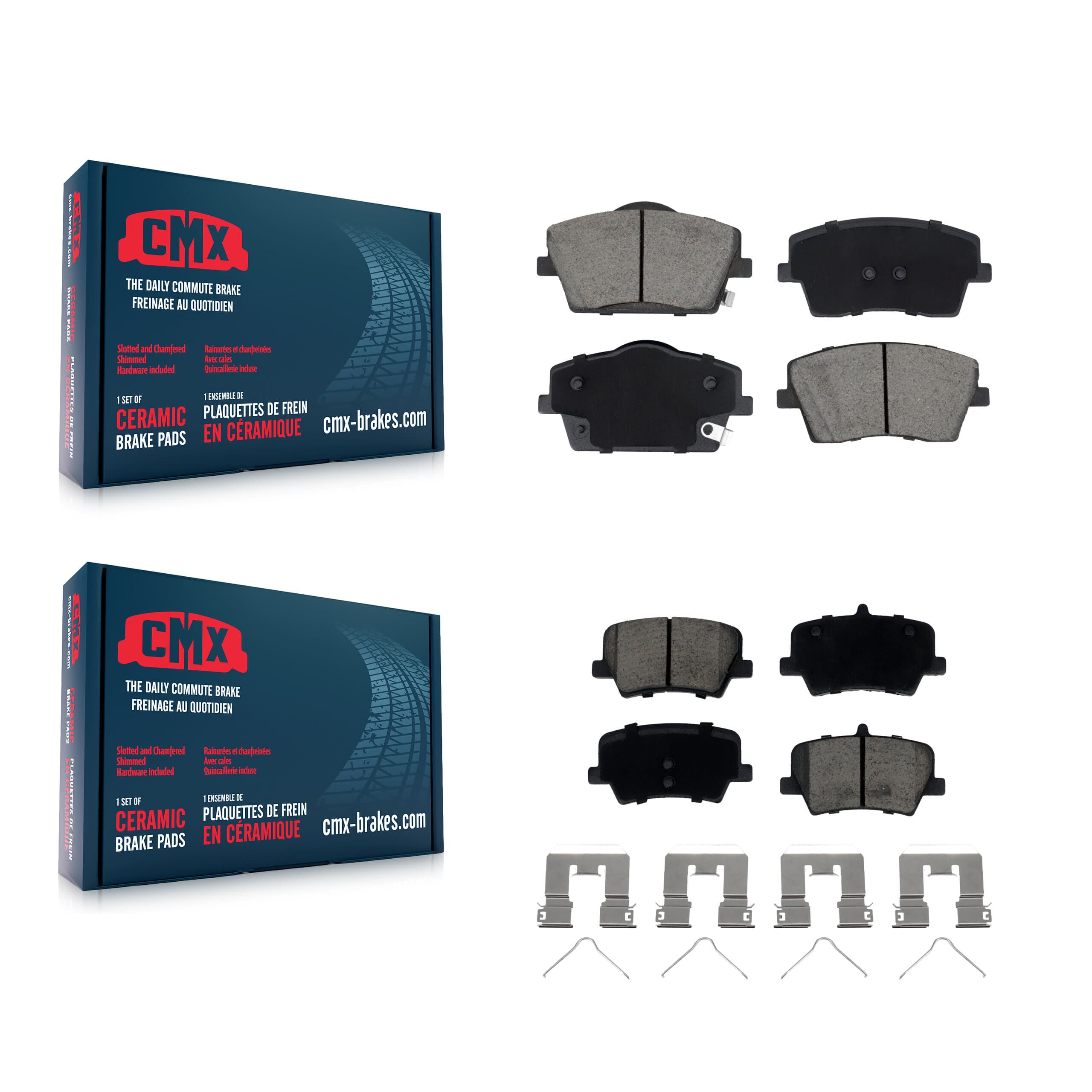 CMX - KCX-100727 - Front and Rear Disc Brake Pad Kits image 1