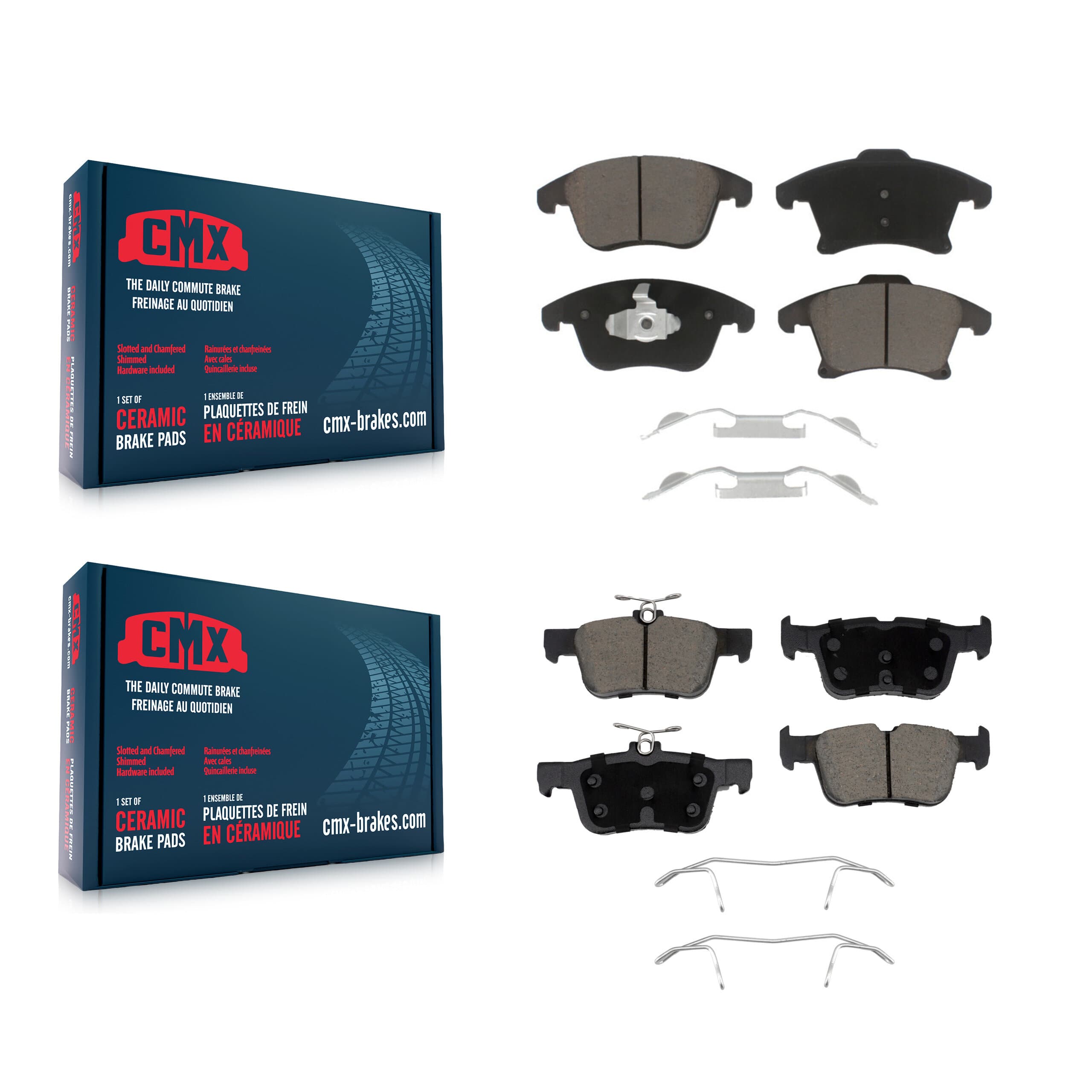 CMX - KCX-100734 - Front and Rear Disc Brake Pad Kits image 1