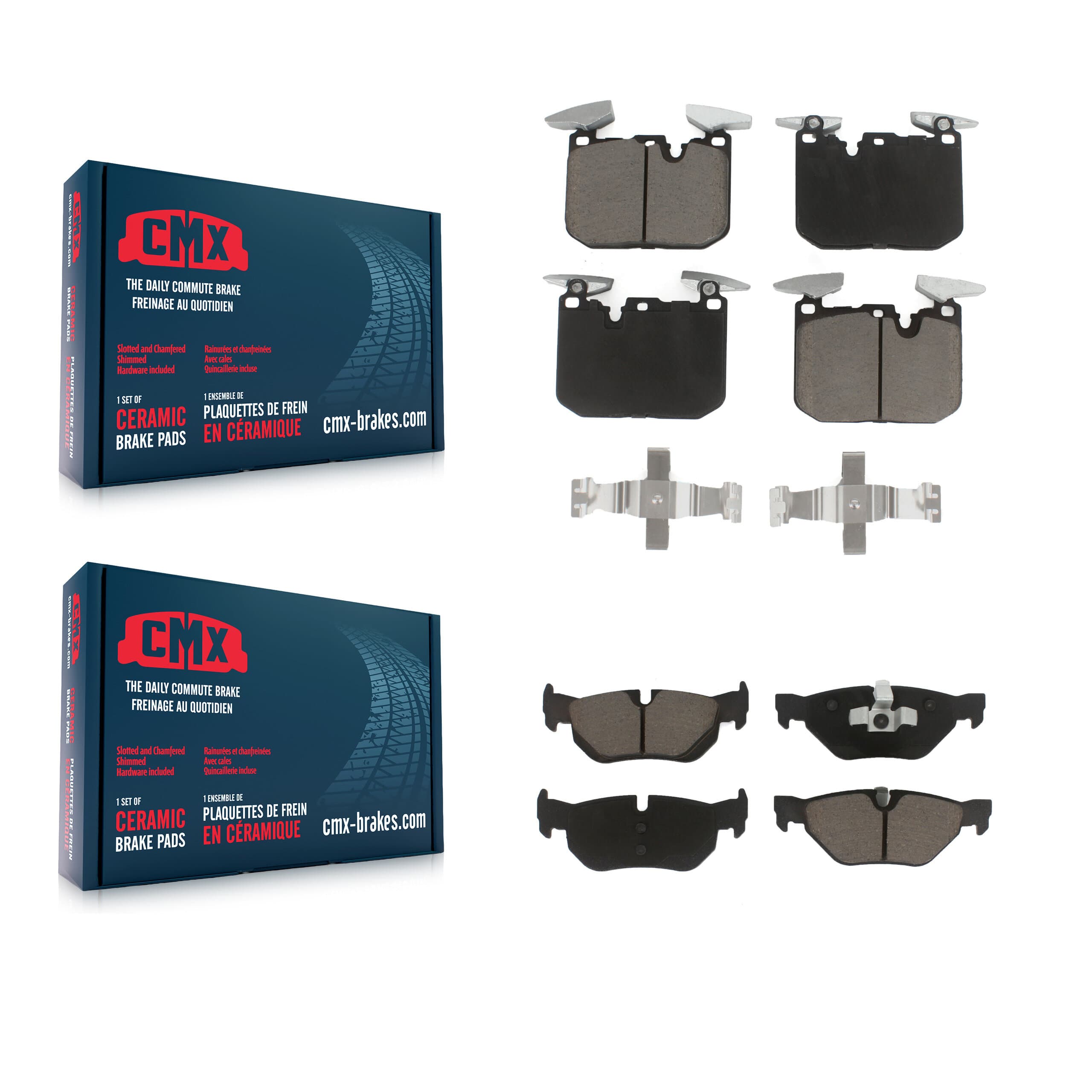 CMX - KCX-100738 - Front and Rear Disc Brake Pad Kits image 1