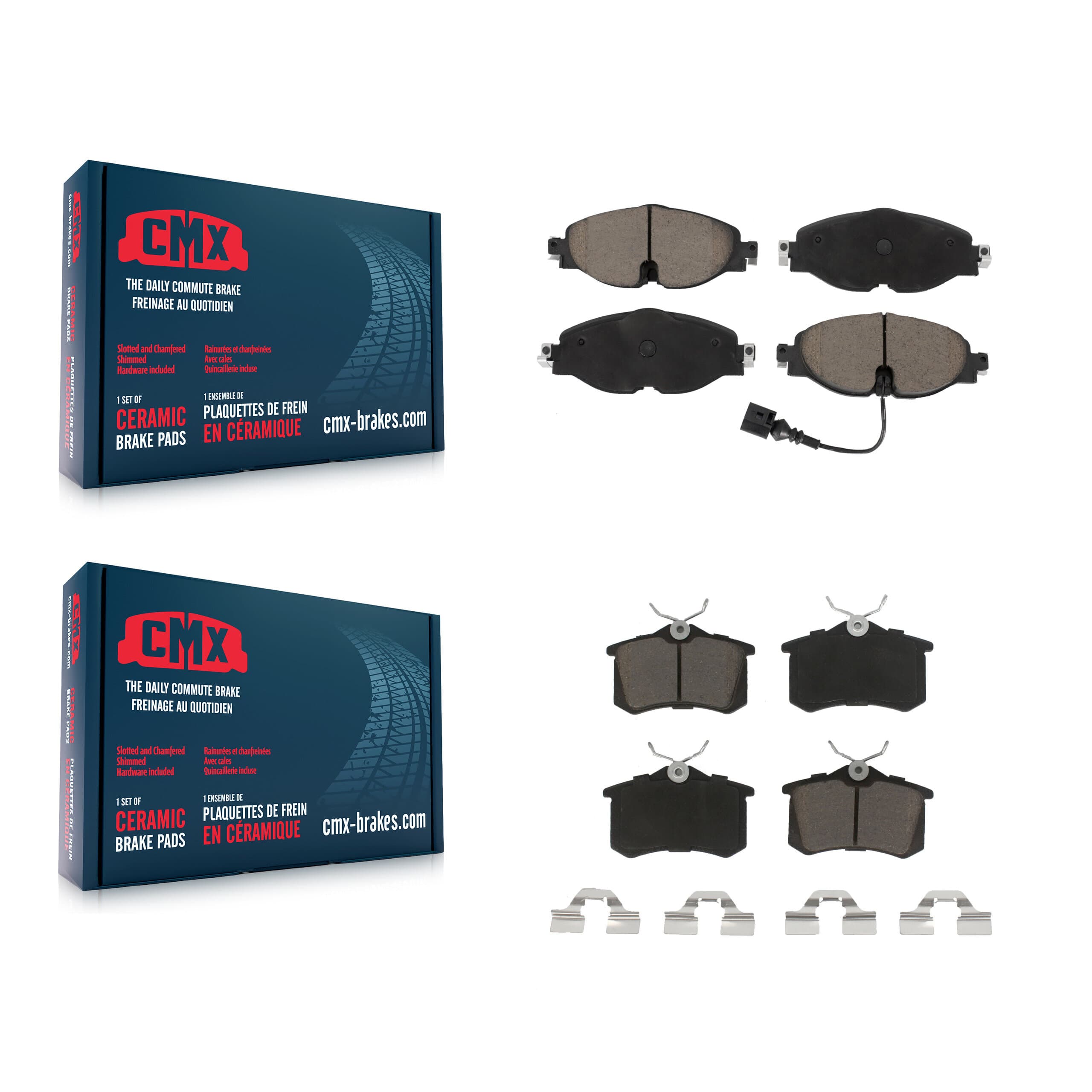 CMX - KCX-100742 - Front and Rear Disc Brake Pad Kits image 1