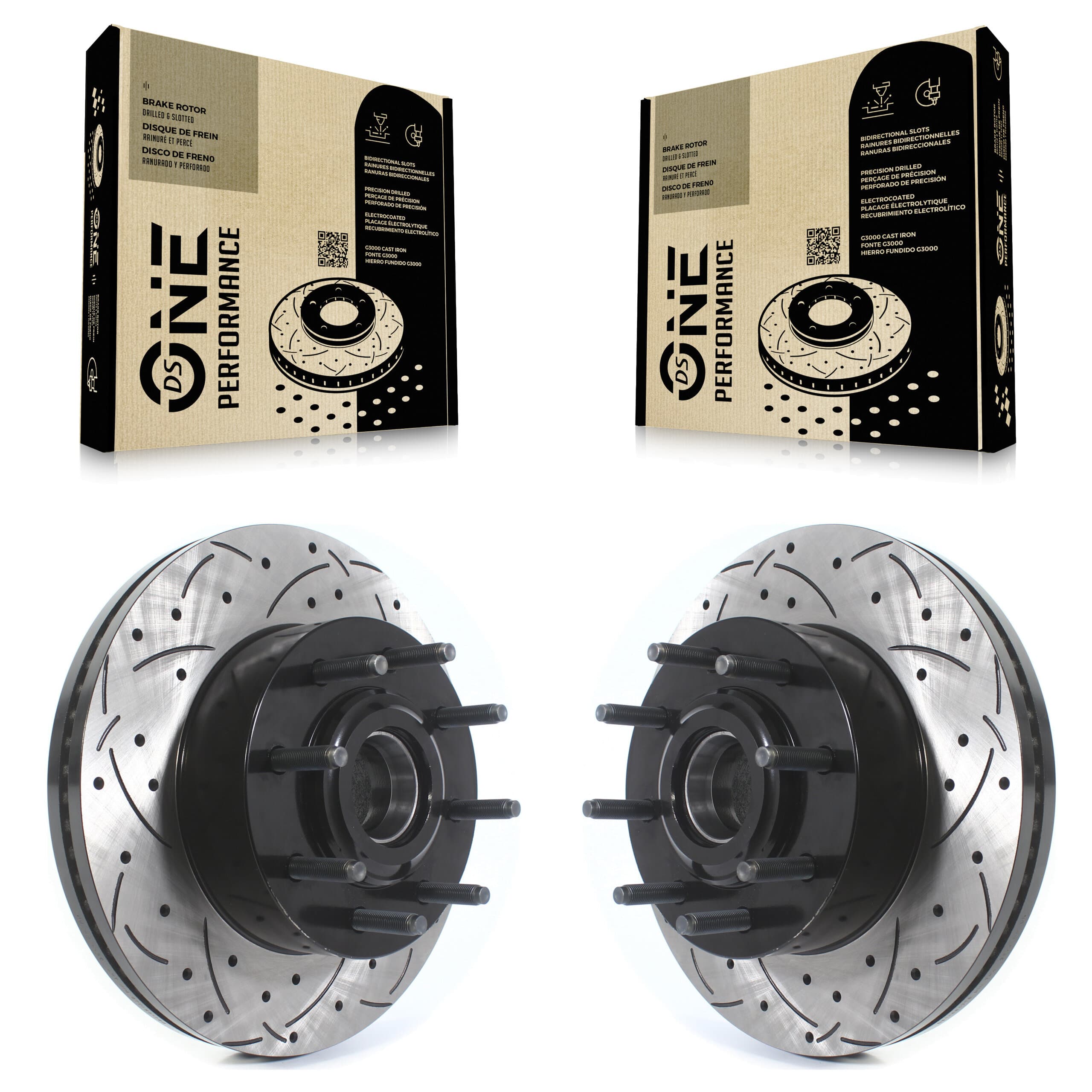DS-One - KD-100398 - Front Disc Brake Rotor and Hub Assembly Kits image 1