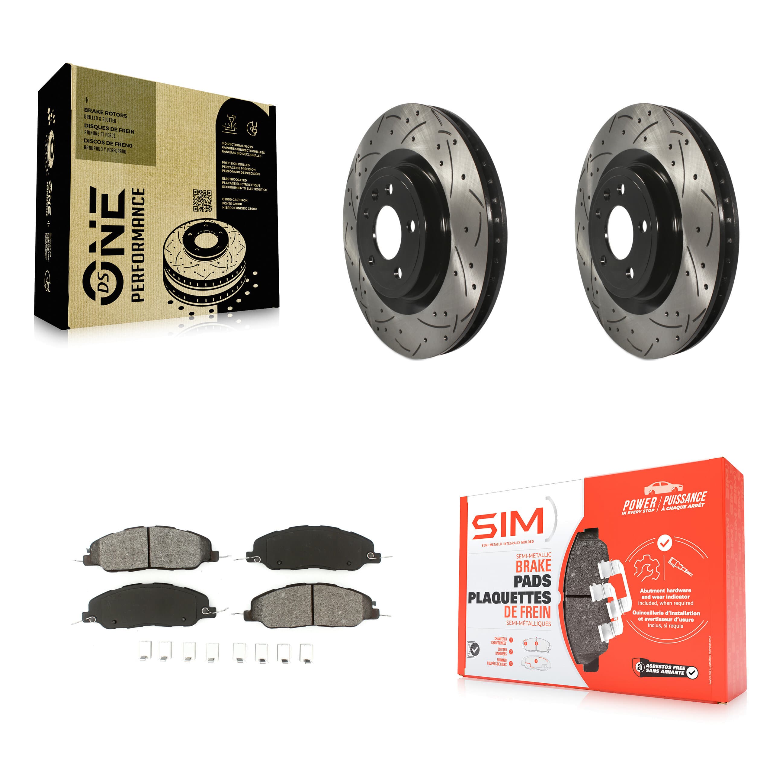 Transit Auto - KDS-100025 - Front Disc Brake Kits image 1