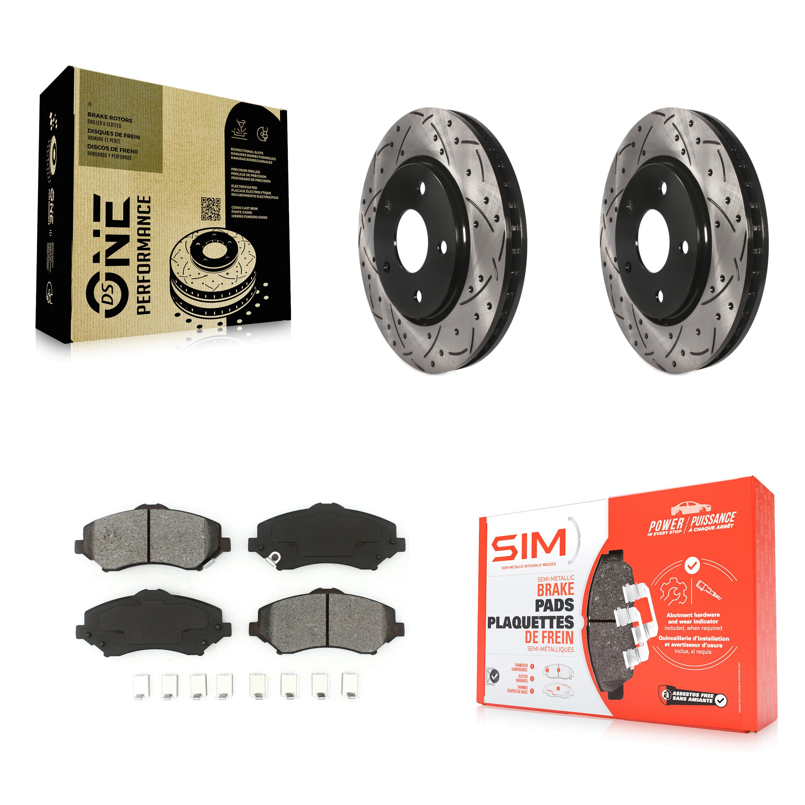 Transit Auto - KDS-100040 - Front Disc Brake Kits image 1