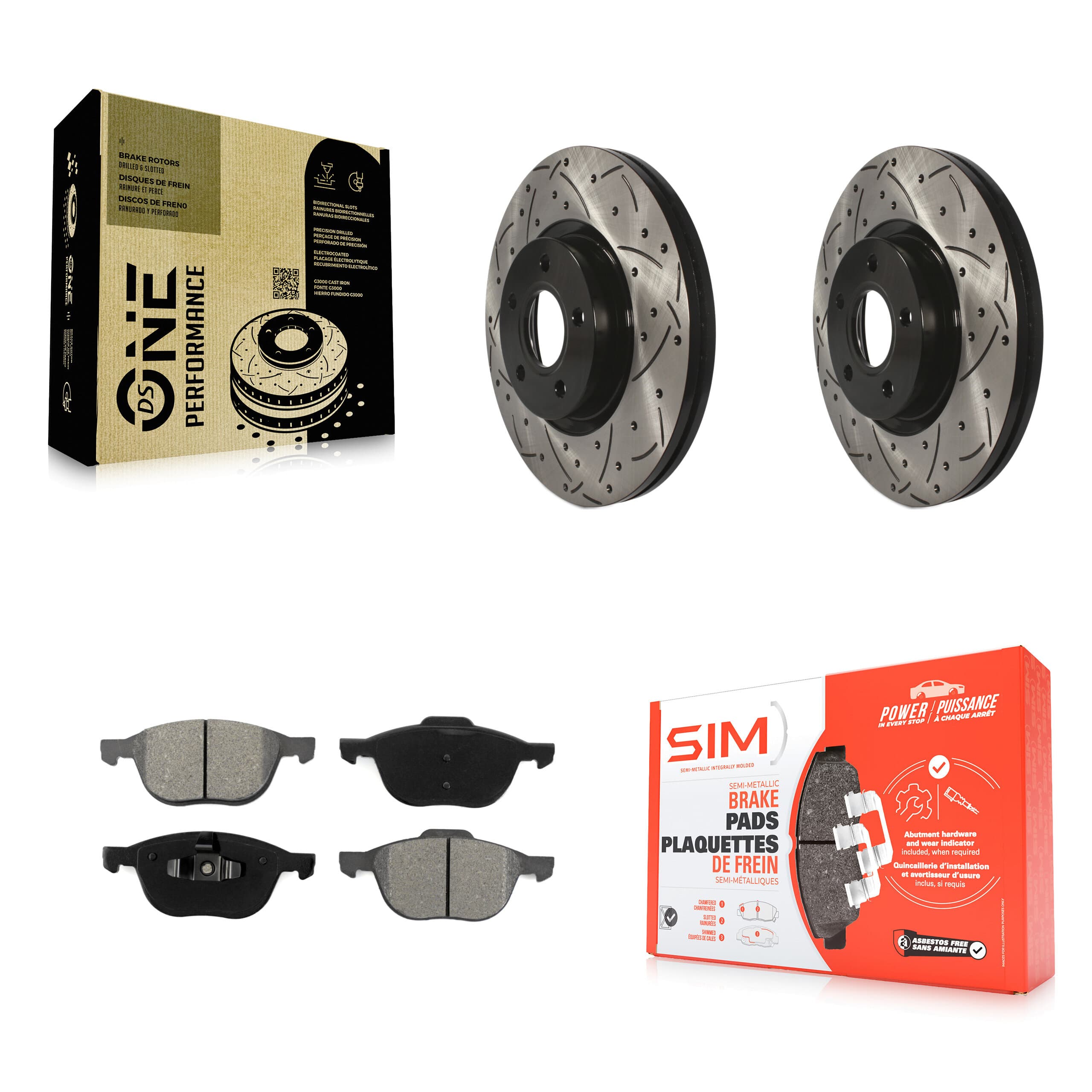 Transit Auto - KDS-100102 - Front Disc Brake Kits image 1