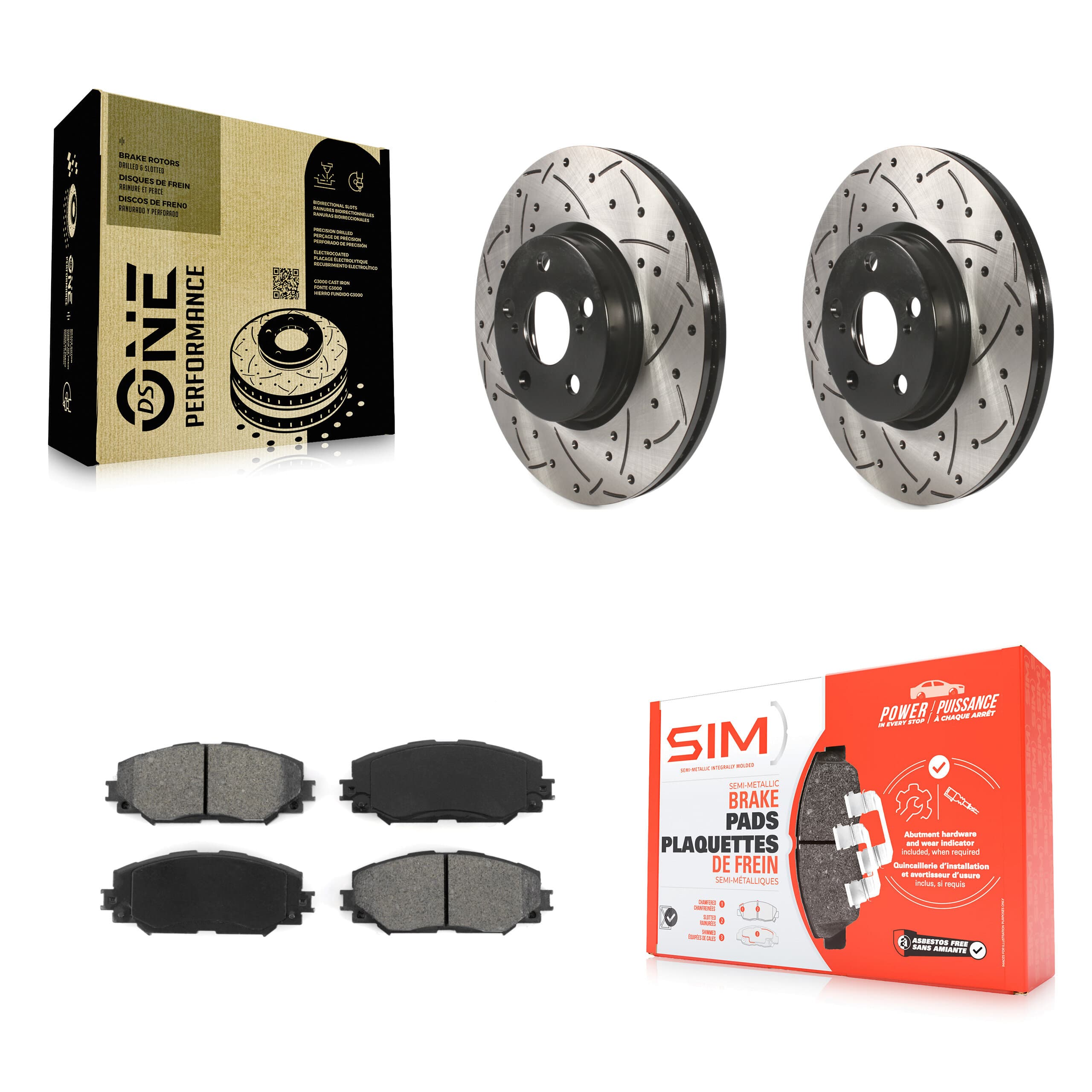 Transit Auto - KDS-100105 - Front Disc Brake Kits image 1