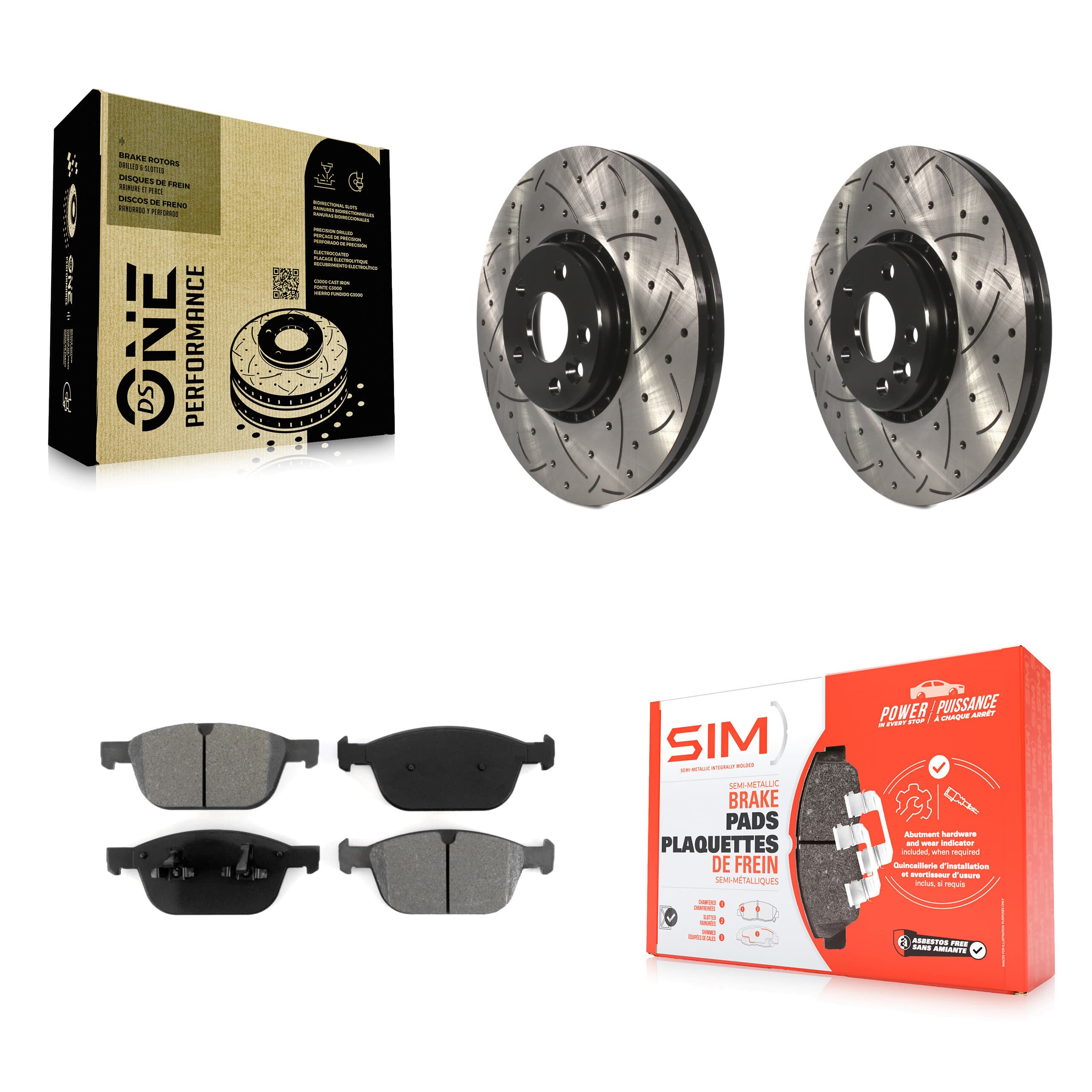 Transit Auto - KDS-100123 - Front Disc Brake Kits image 1