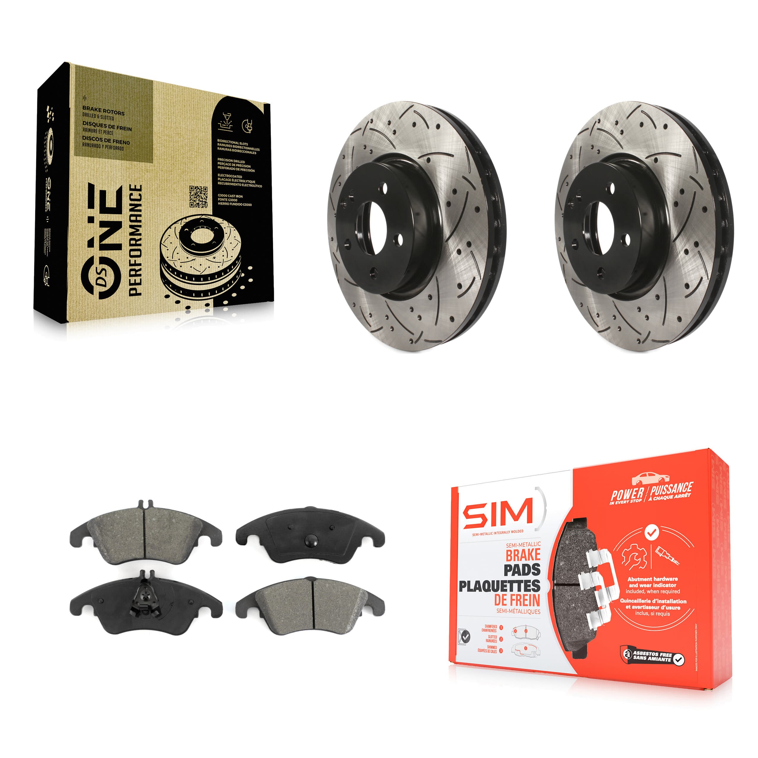 Transit Auto - KDS-100127 - Front Disc Brake Kits image 1
