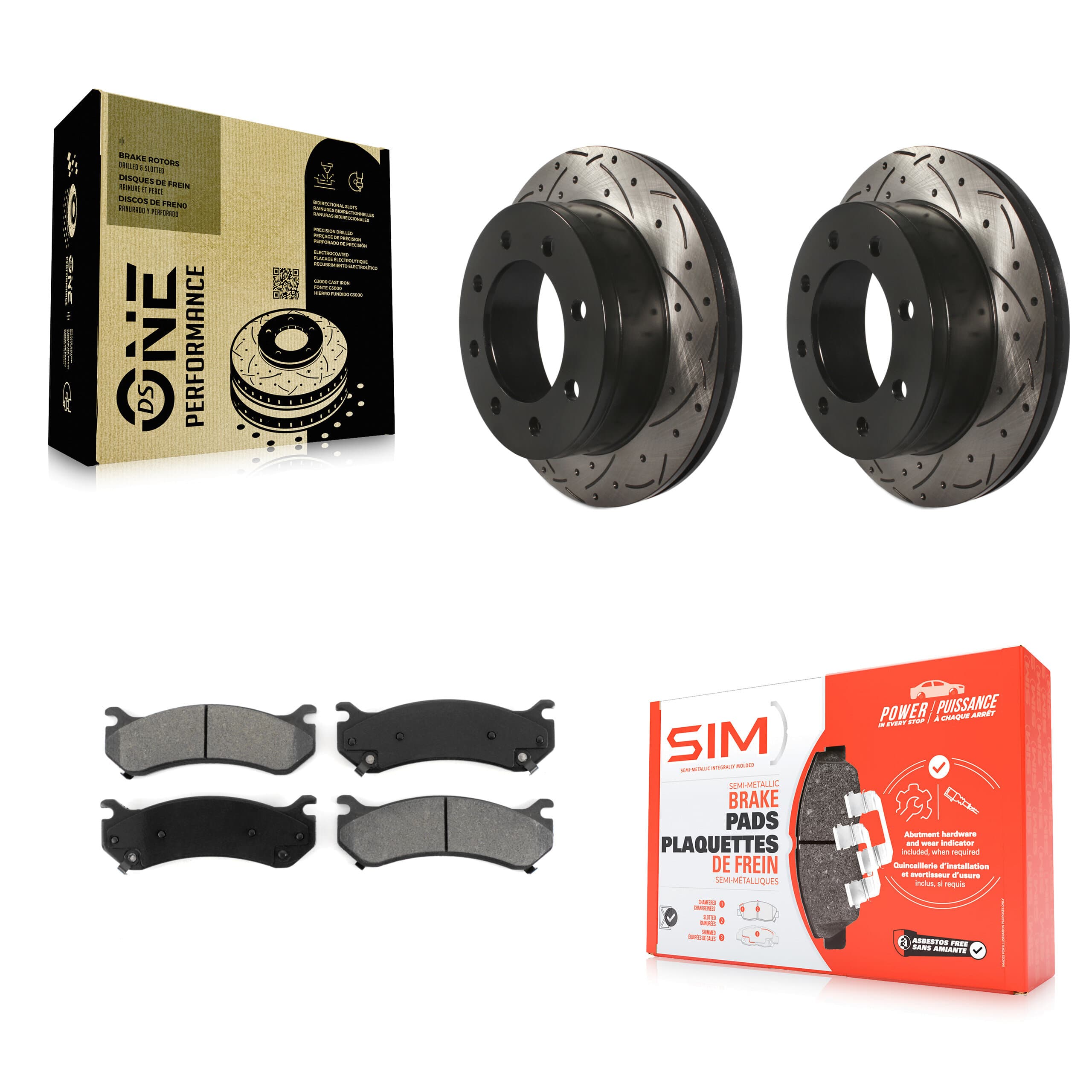 Transit Auto - KDS-100375 - Rear Disc Brake Kits image 1