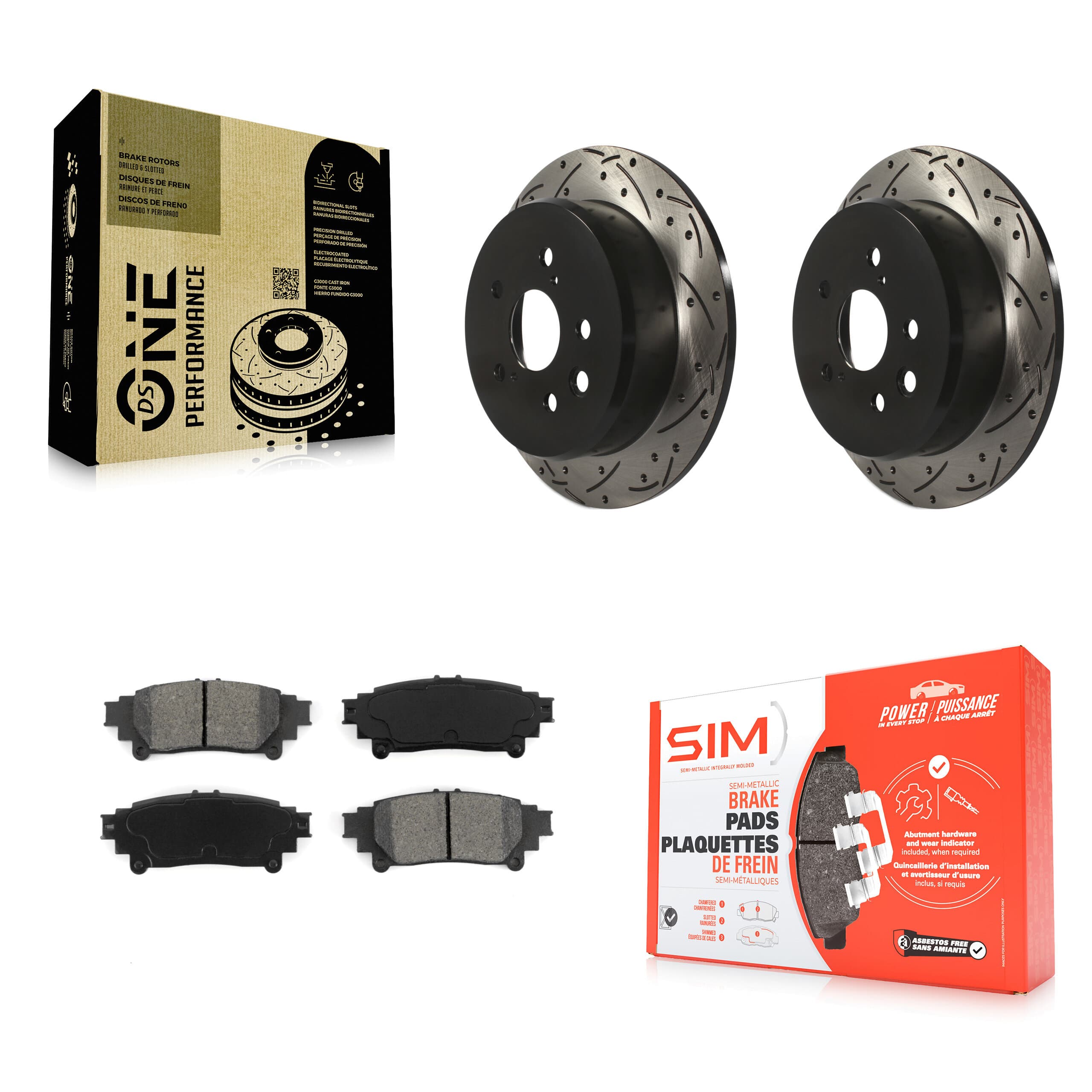 Transit Auto - KDS-100448 - Rear Disc Brake Kits image 1