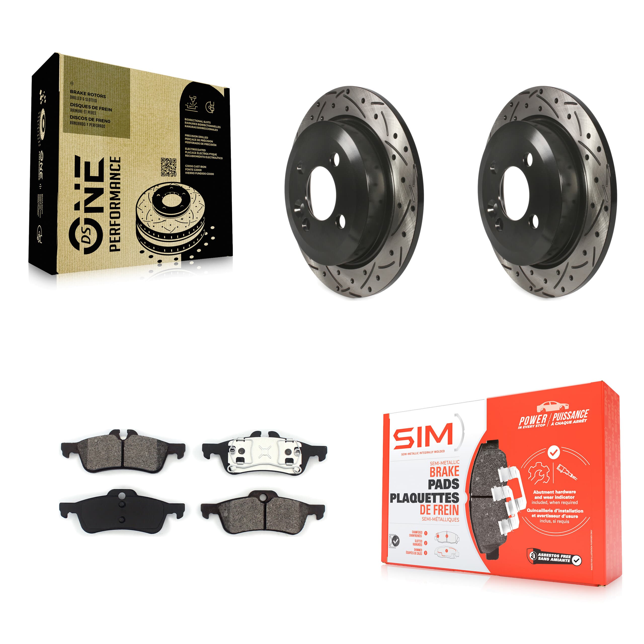 Transit Auto - KDS-100458 - Rear Disc Brake Kits image 1
