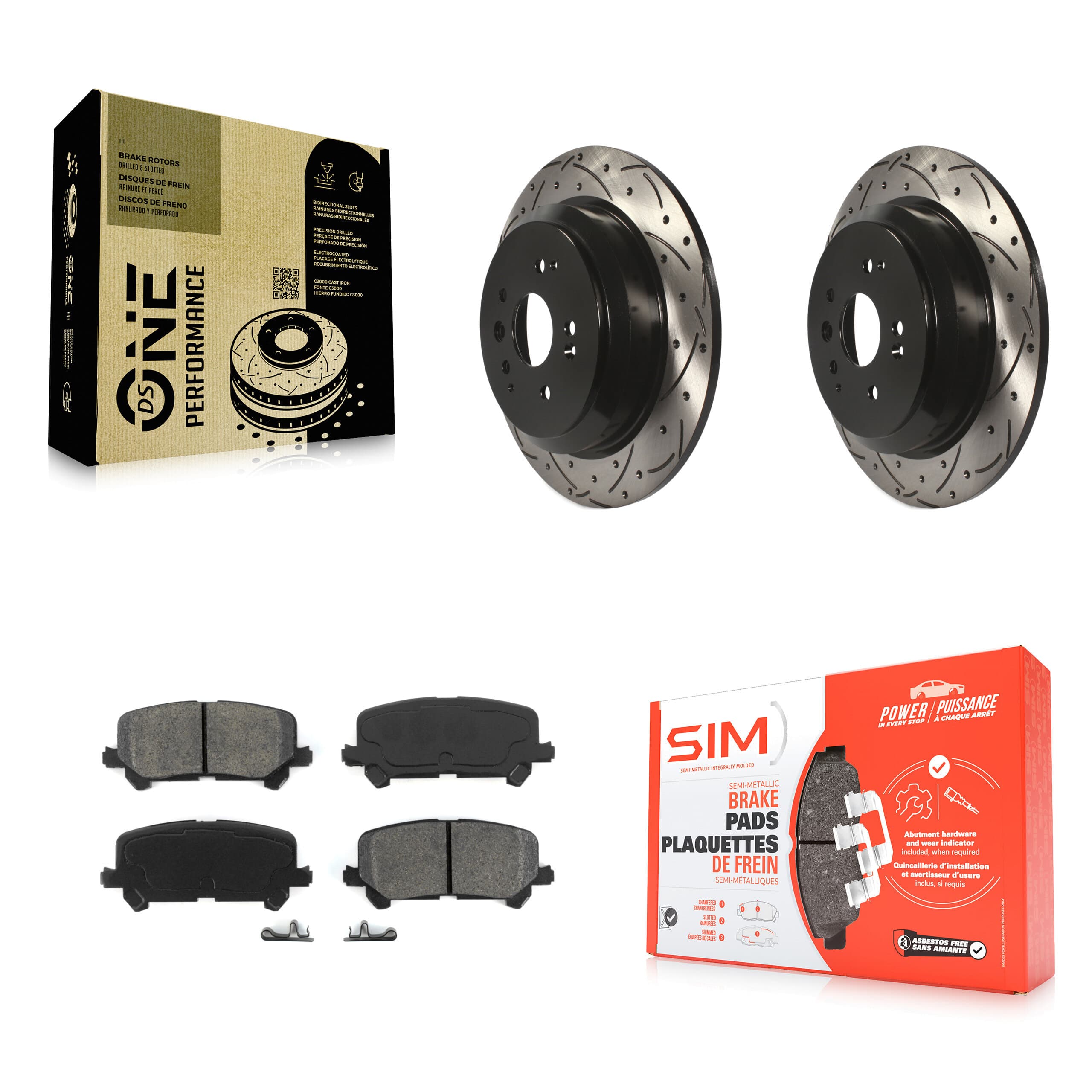 Transit Auto - KDS-100489 - Rear Disc Brake Kits image 1