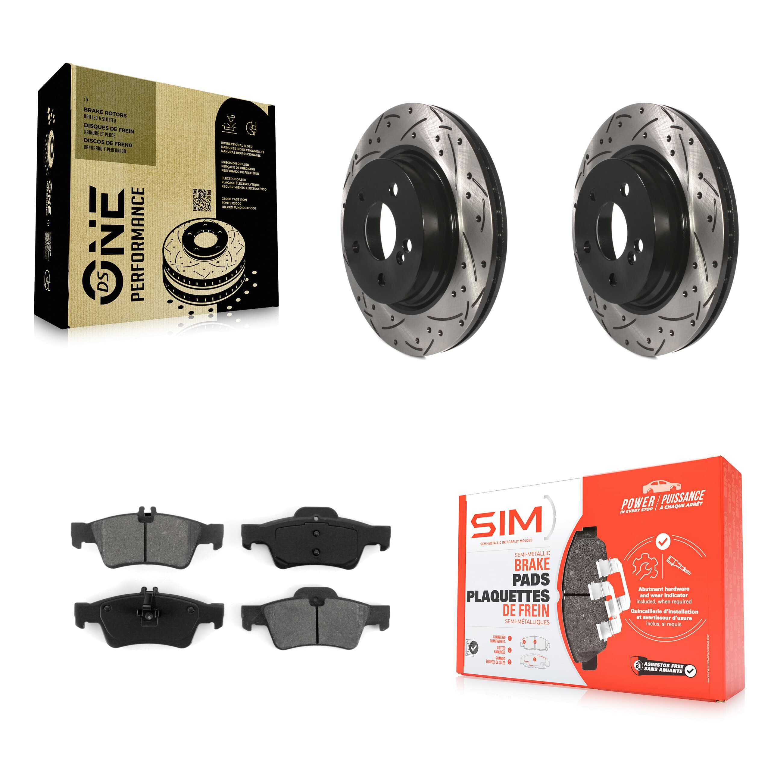 Transit Auto - KDS-100491 - Rear Disc Brake Kits image 1