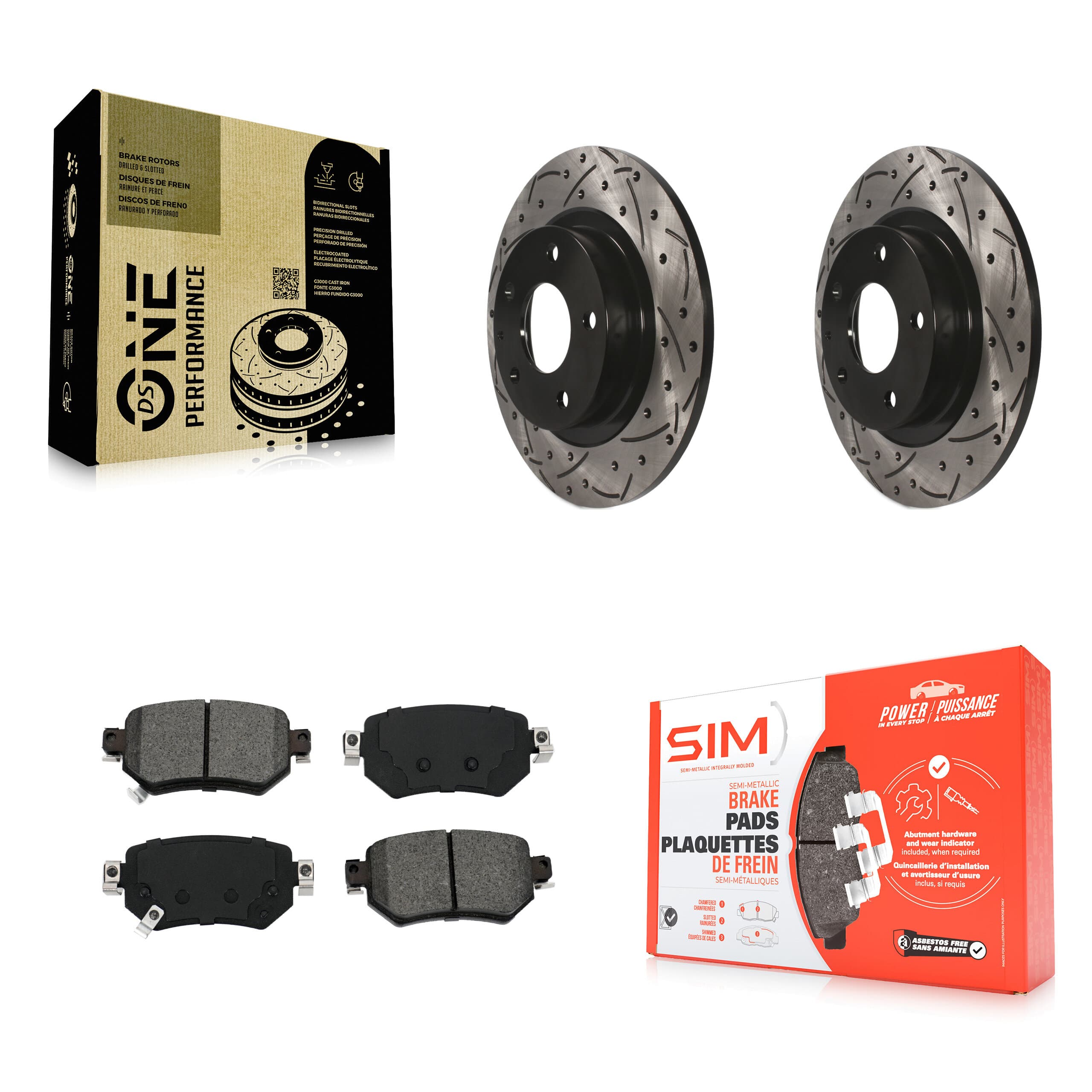 Transit Auto - KDS-100551 - Rear Disc Brake Kits image 1