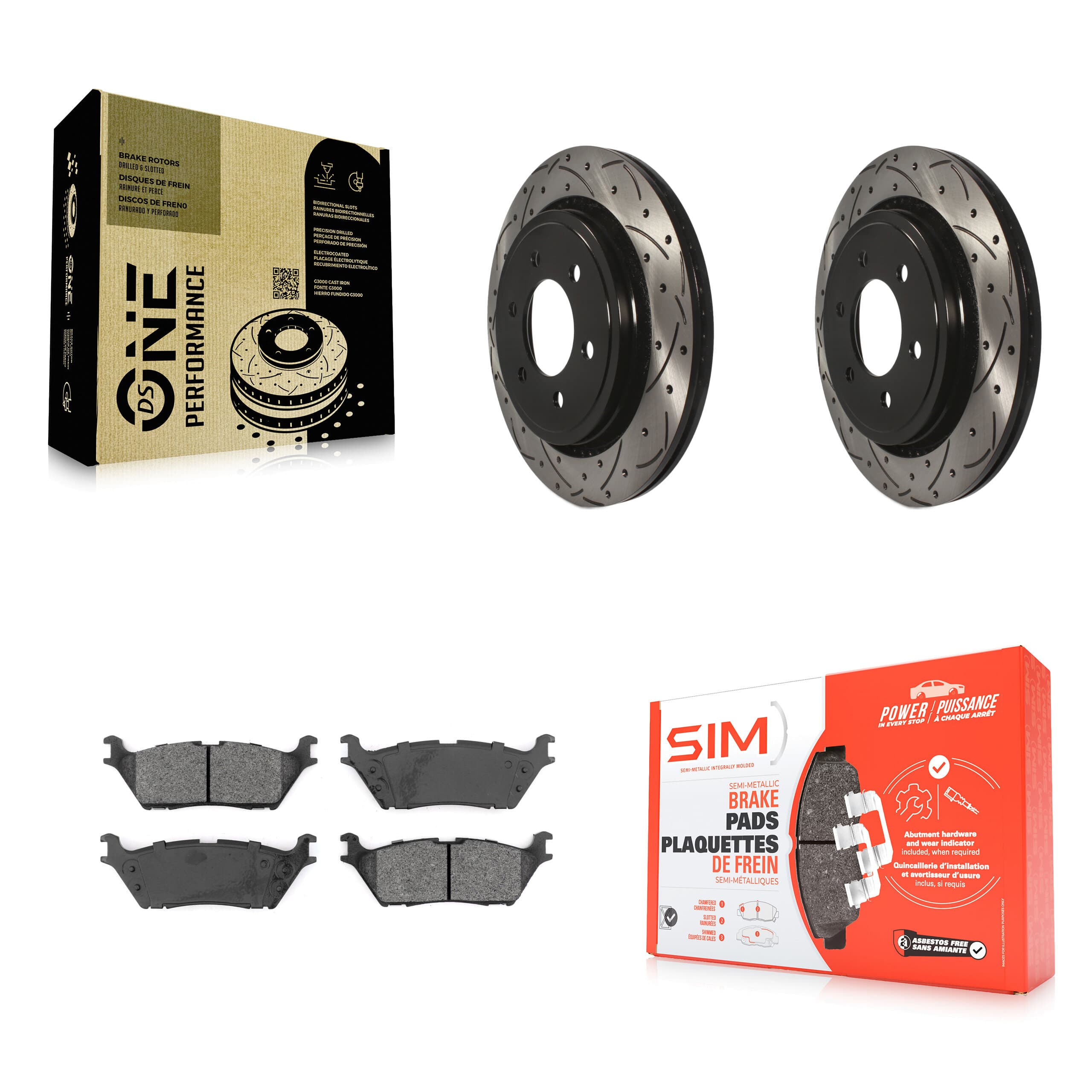 Transit Auto - KDS-100556 - Rear Disc Brake Kits image 1