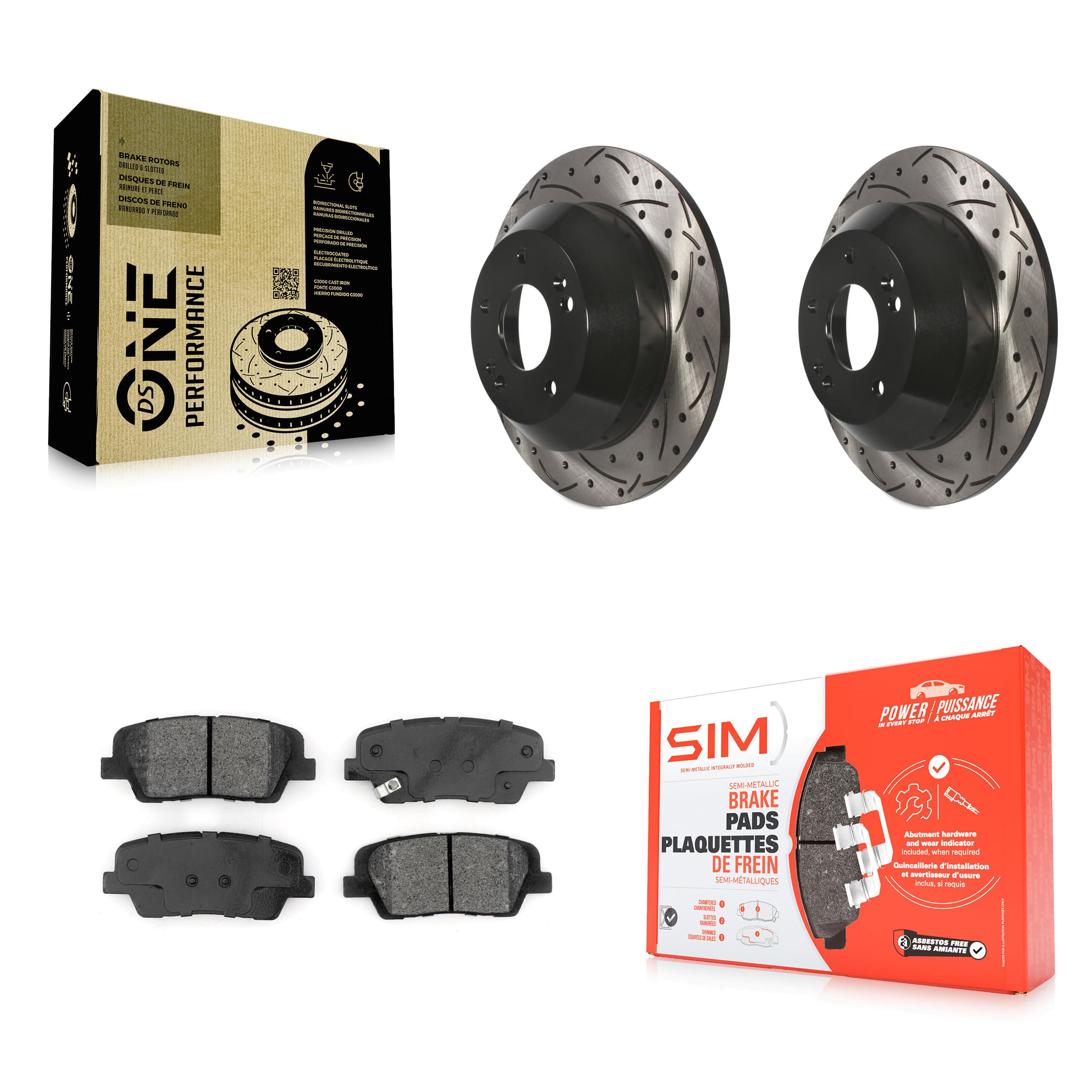 Transit Auto - KDS-100557 - Rear Disc Brake Kits image 1