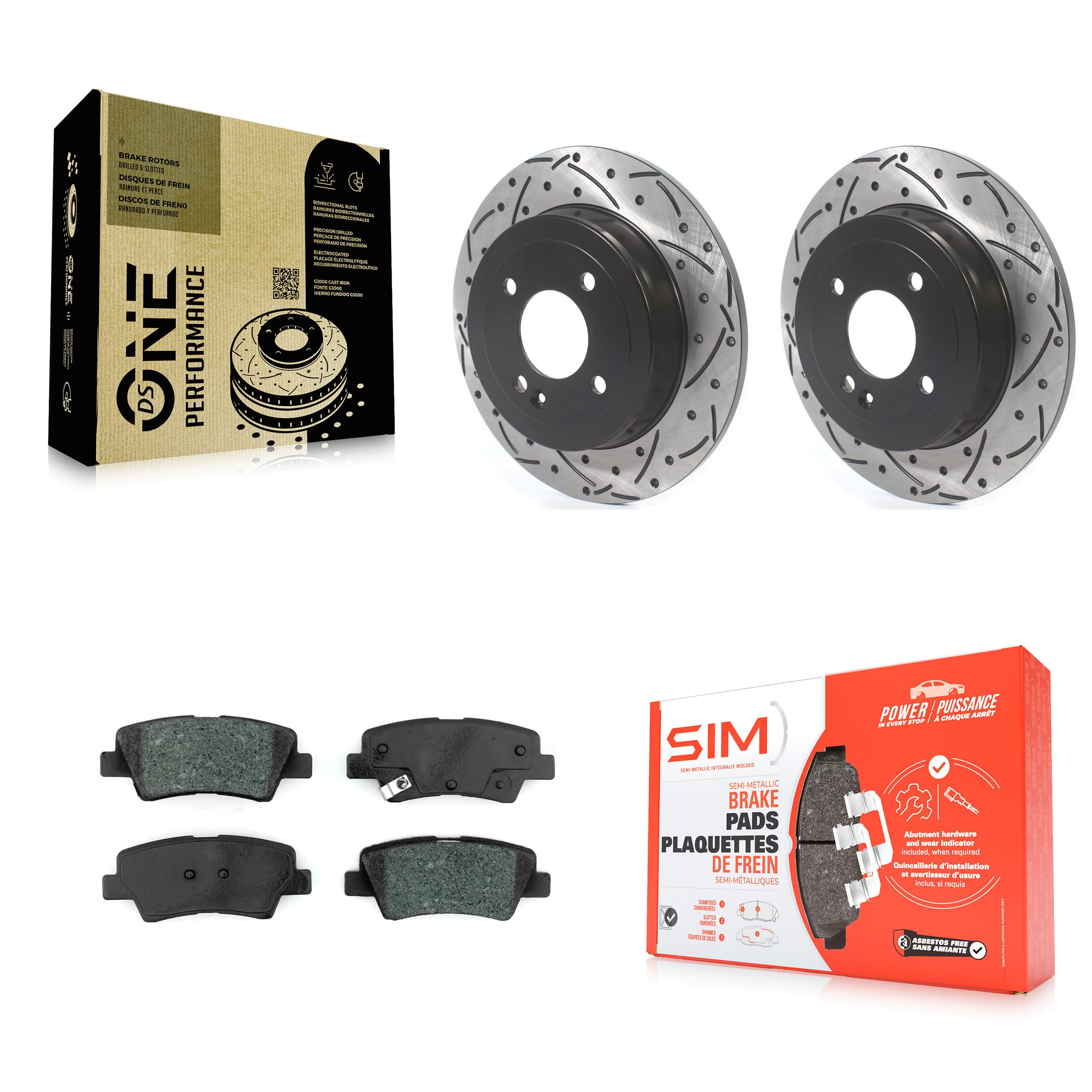 Transit Auto - KDS-100594 - Rear Disc Brake Kits image 1
