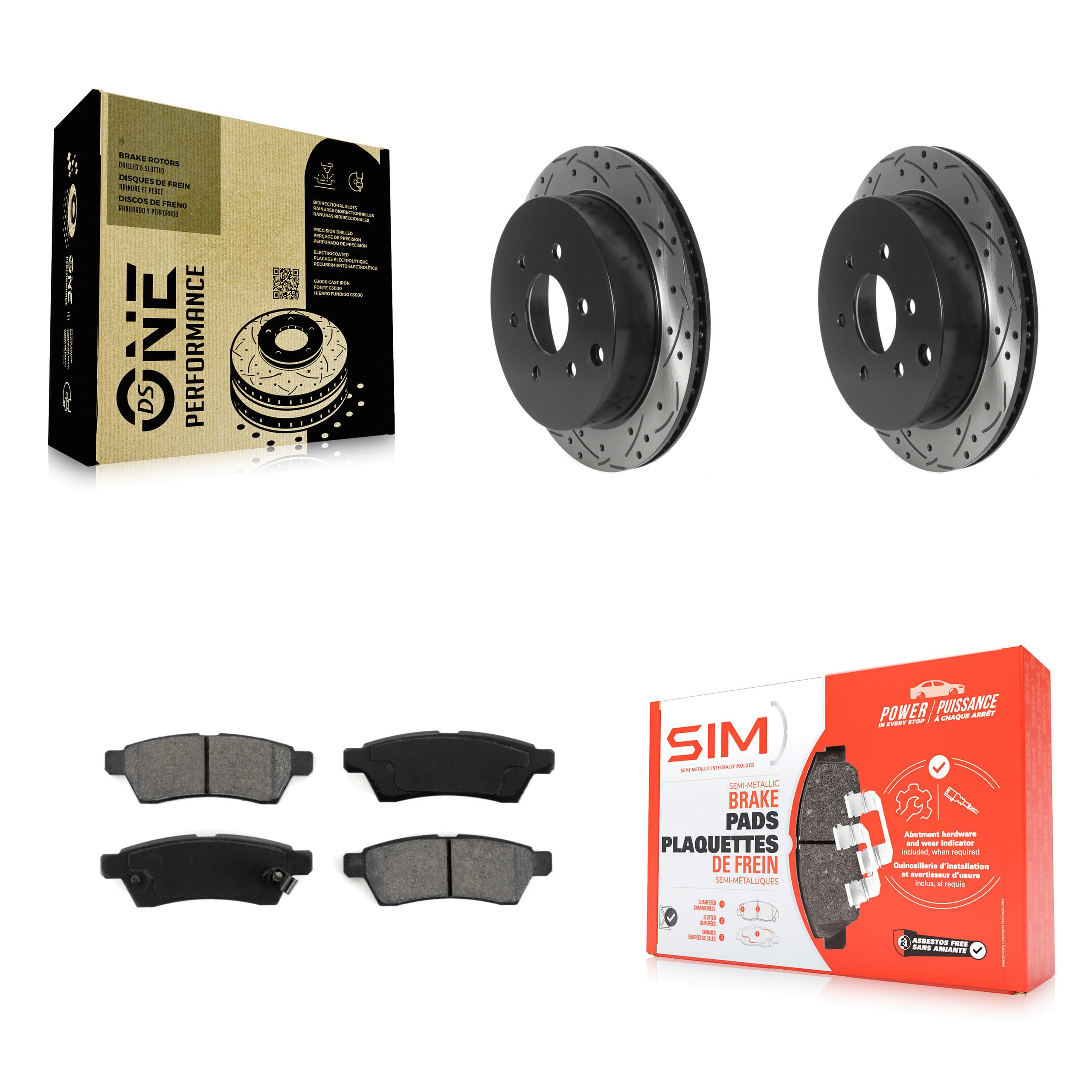 Transit Auto - KDS-100800 - Rear Disc Brake Kits image 1