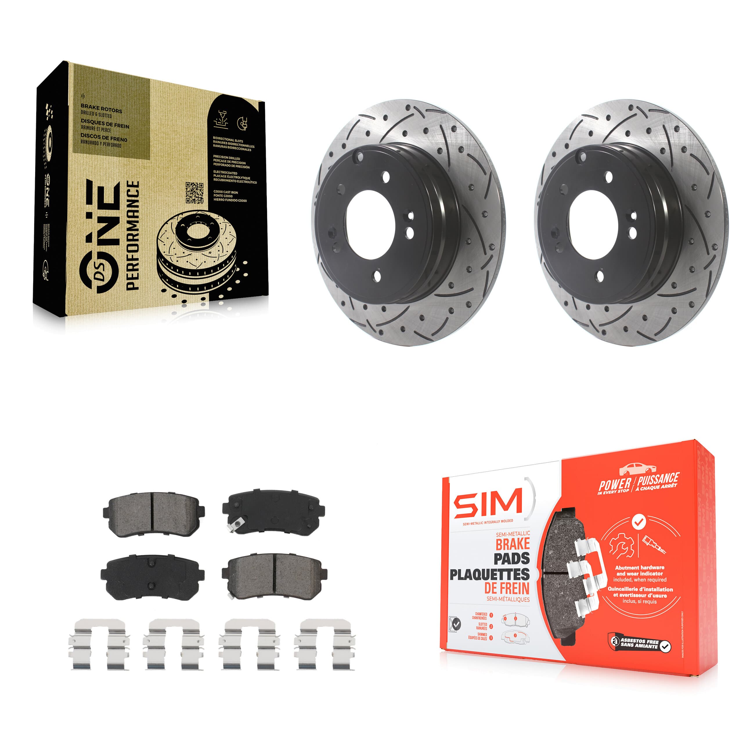 Transit Auto - KDS-100804 - Rear Disc Brake Kits image 1