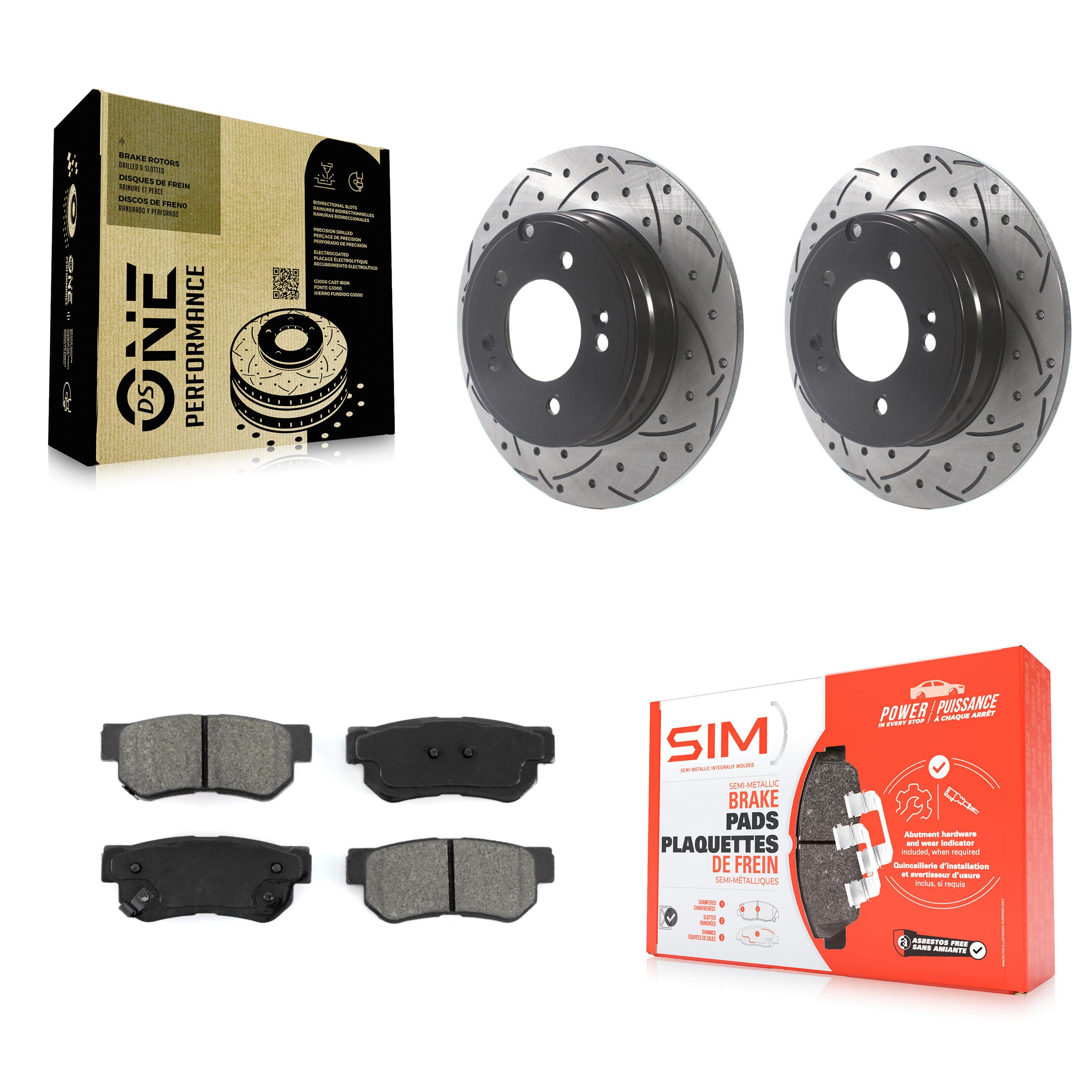Transit Auto - KDS-100805 - Rear Disc Brake Kits image 1