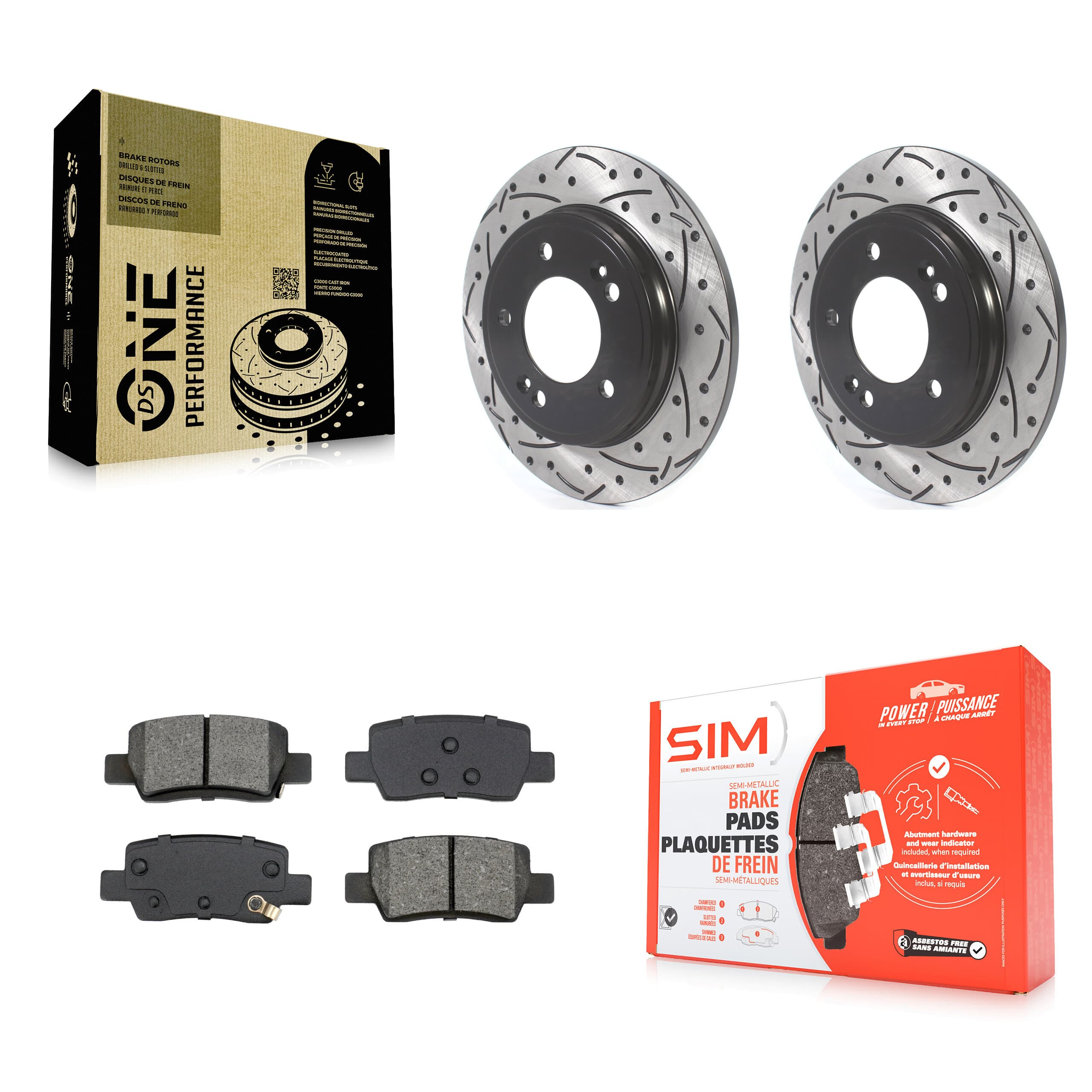 Transit Auto - KDS-101085 - Rear Disc Brake Kits image 1
