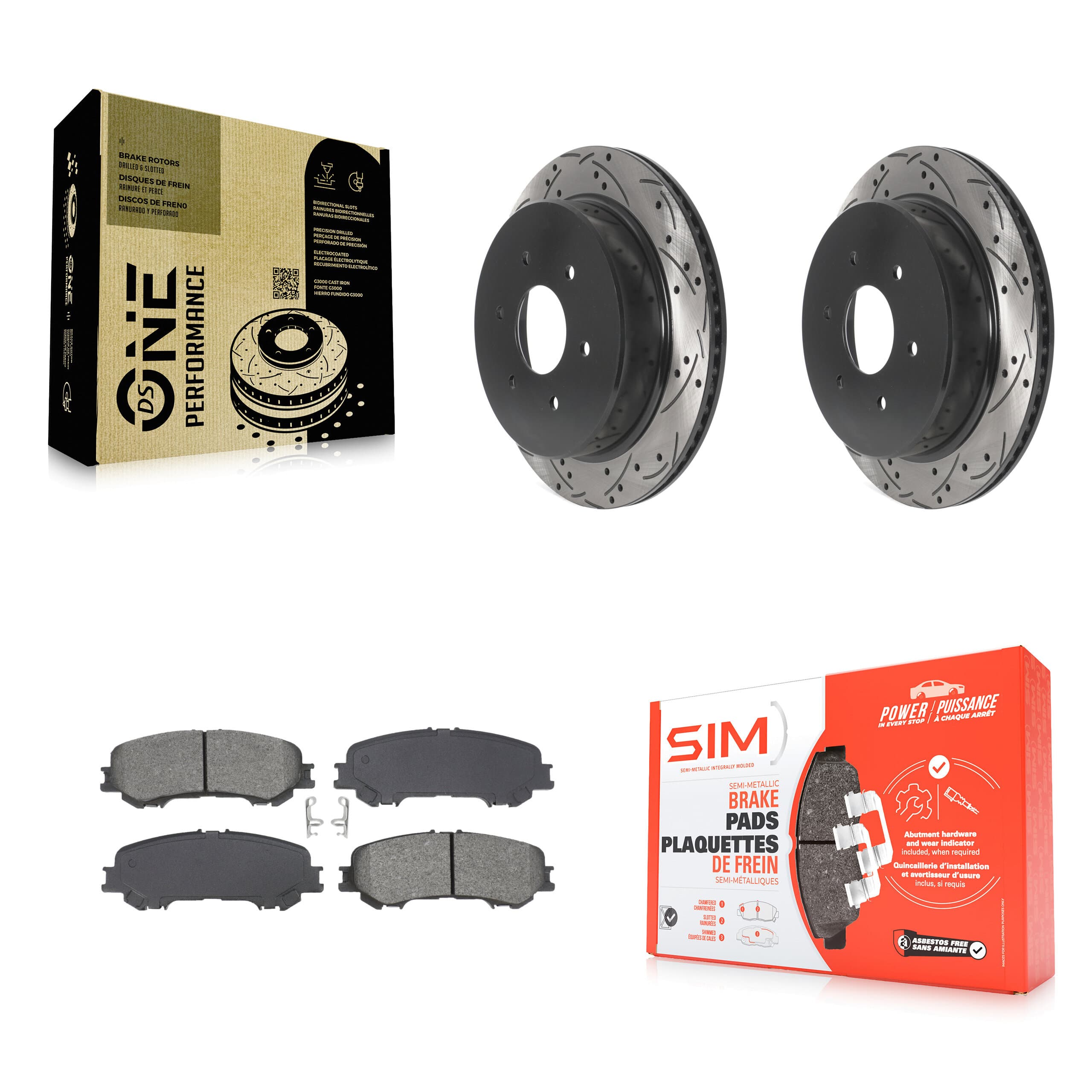 Transit Auto - KDS-101087 - Rear Disc Brake Kits image 1