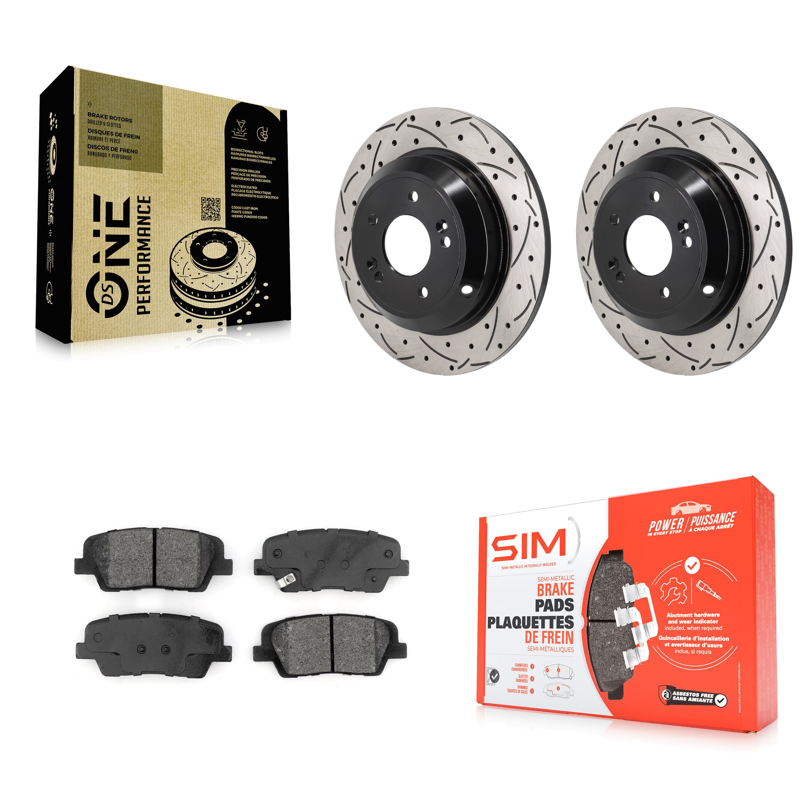 Transit Auto - KDS-101167 - Rear Disc Brake Kits image 1