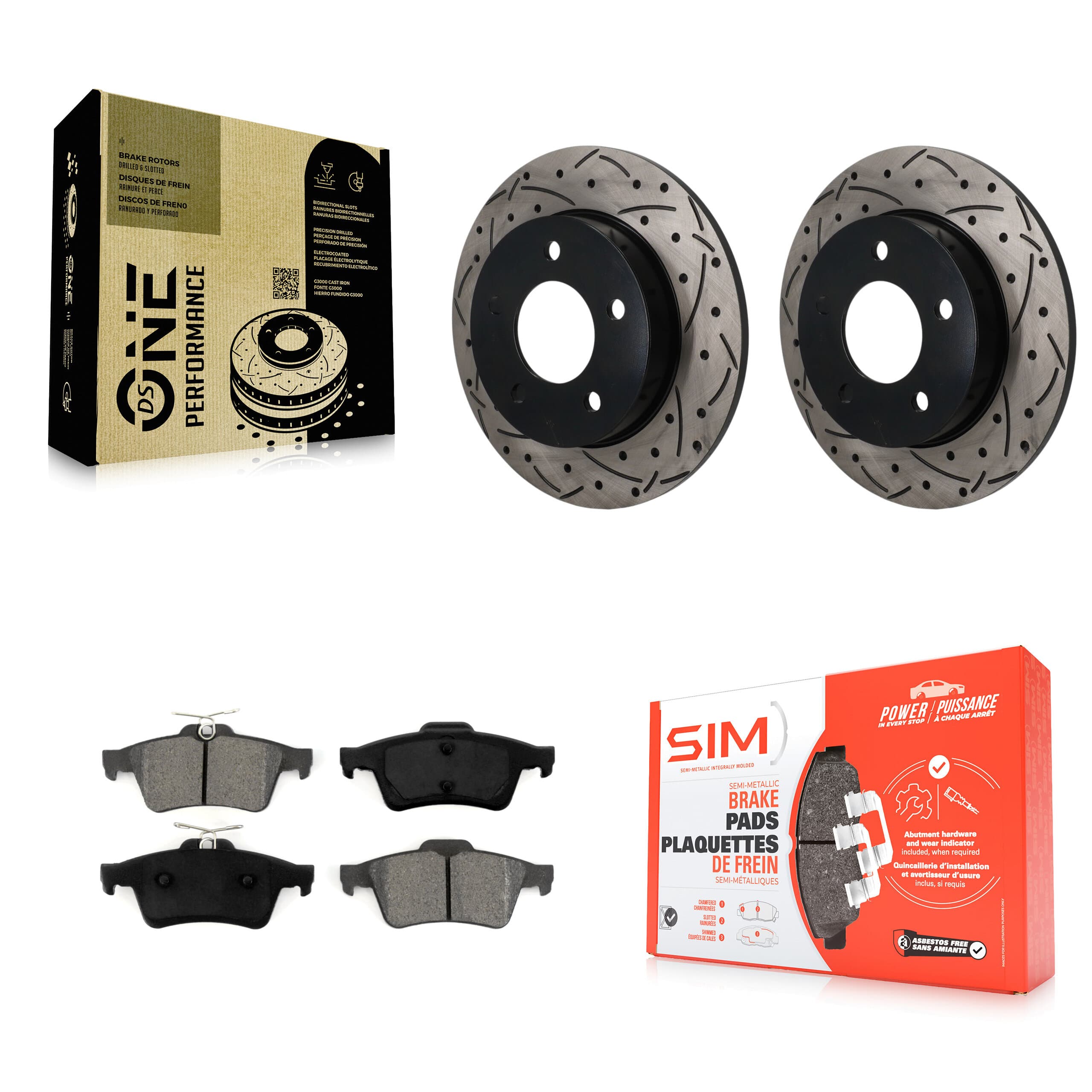 Transit Auto - KDS-101655 - Rear Disc Brake Kits image 1