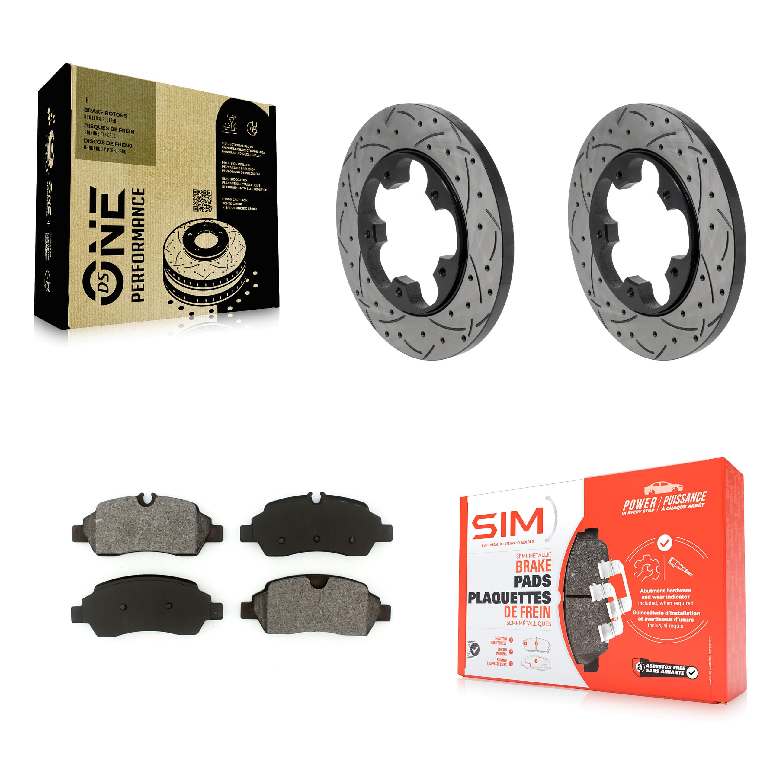 Transit Auto - KDS-101687 - Rear Disc Brake Kits image 1