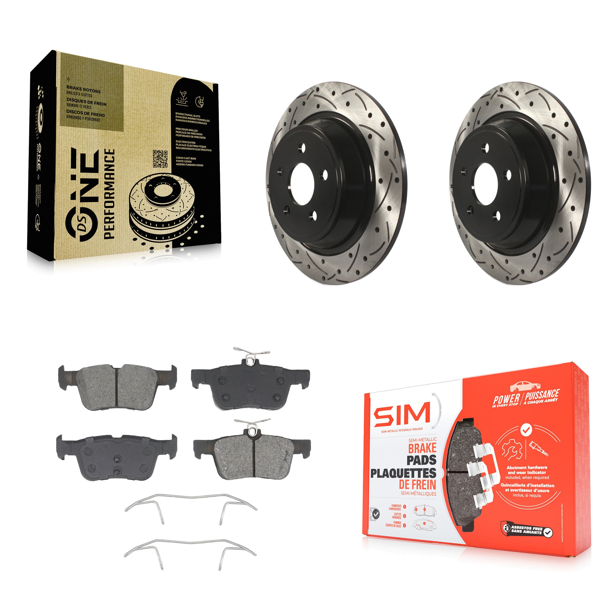 Transit Auto - KDS-101808 - Rear Disc Brake Kits image 1