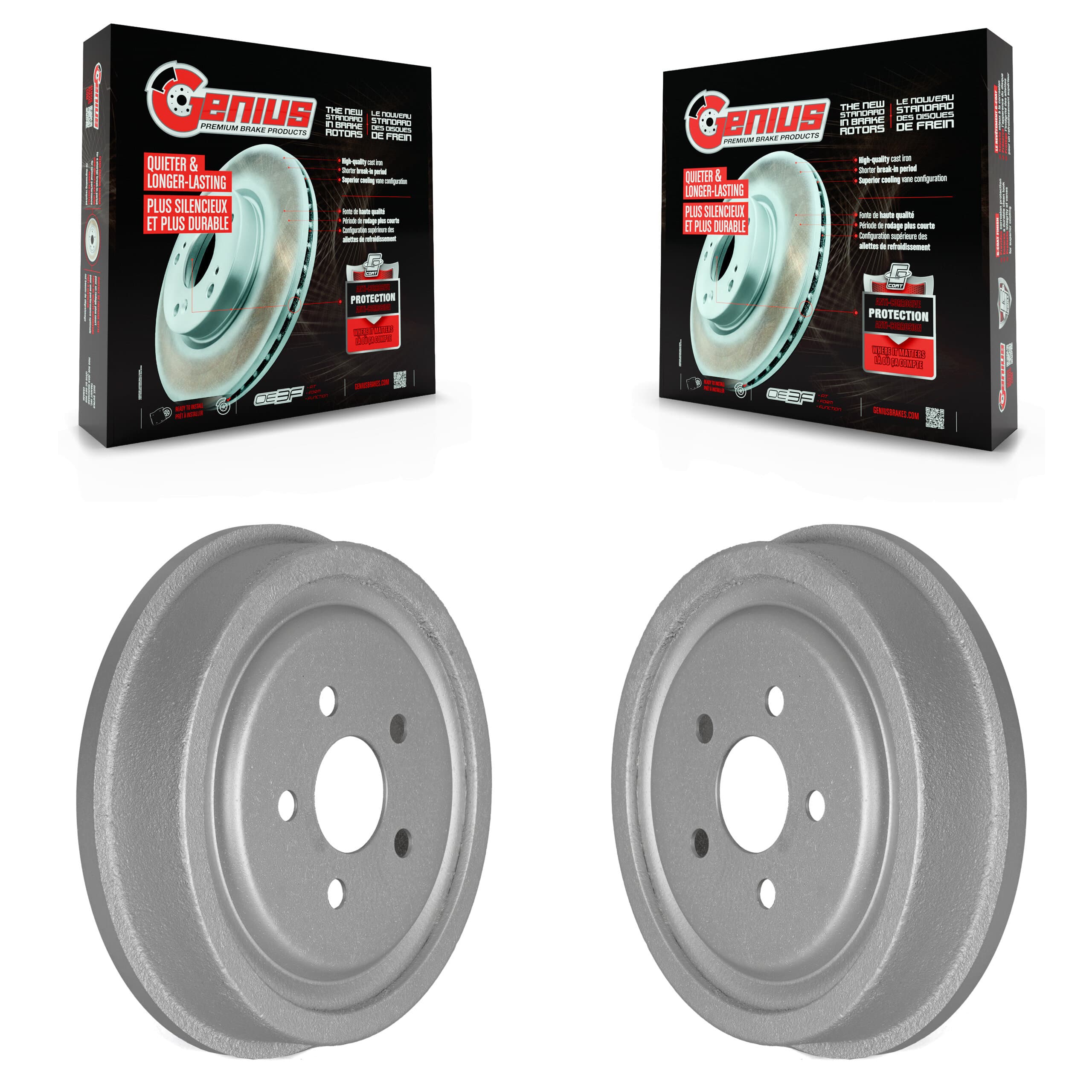 Genius - KG-101403 - Rear Brake Drum Kits image 1