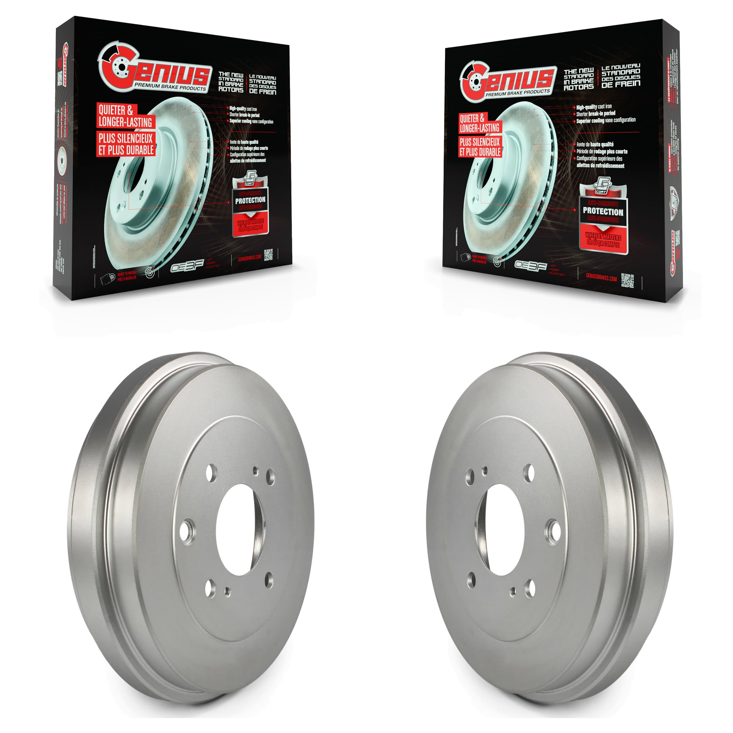 Genius - KG-101404 - Rear Brake Drum Kits image 1