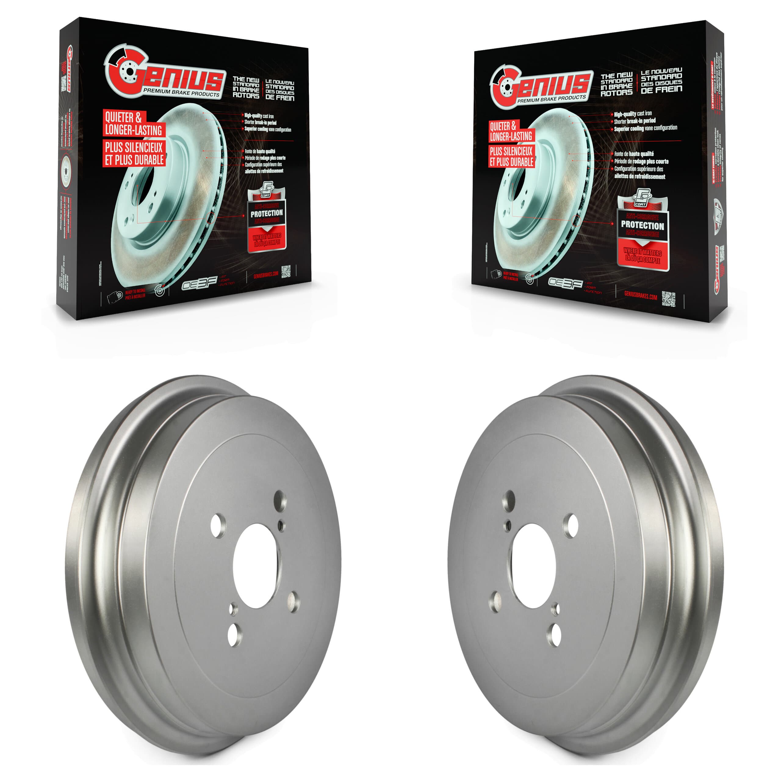 Genius - KG-101405 - Rear Brake Drum Kits image 1
