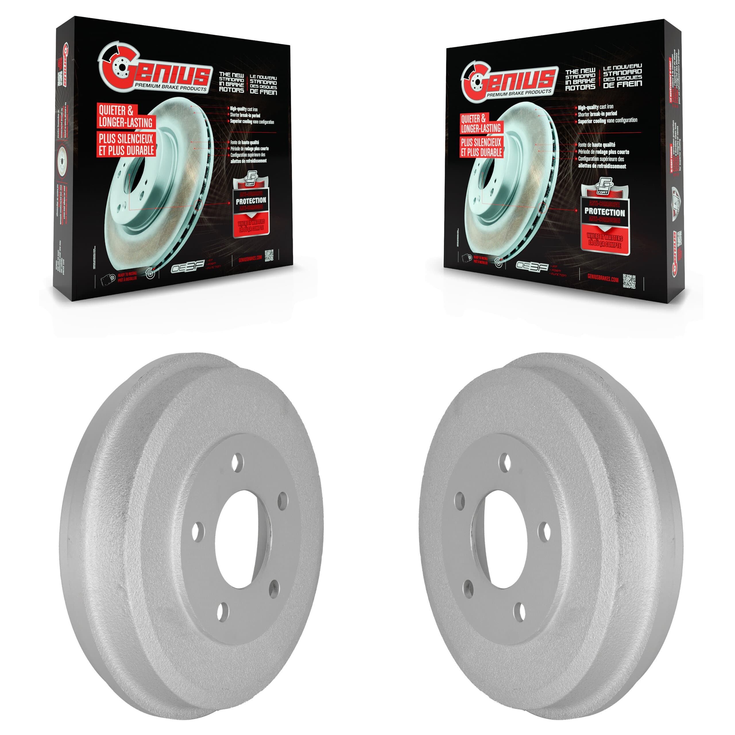 Genius - KG-101406 - Rear Brake Drum Kits image 1