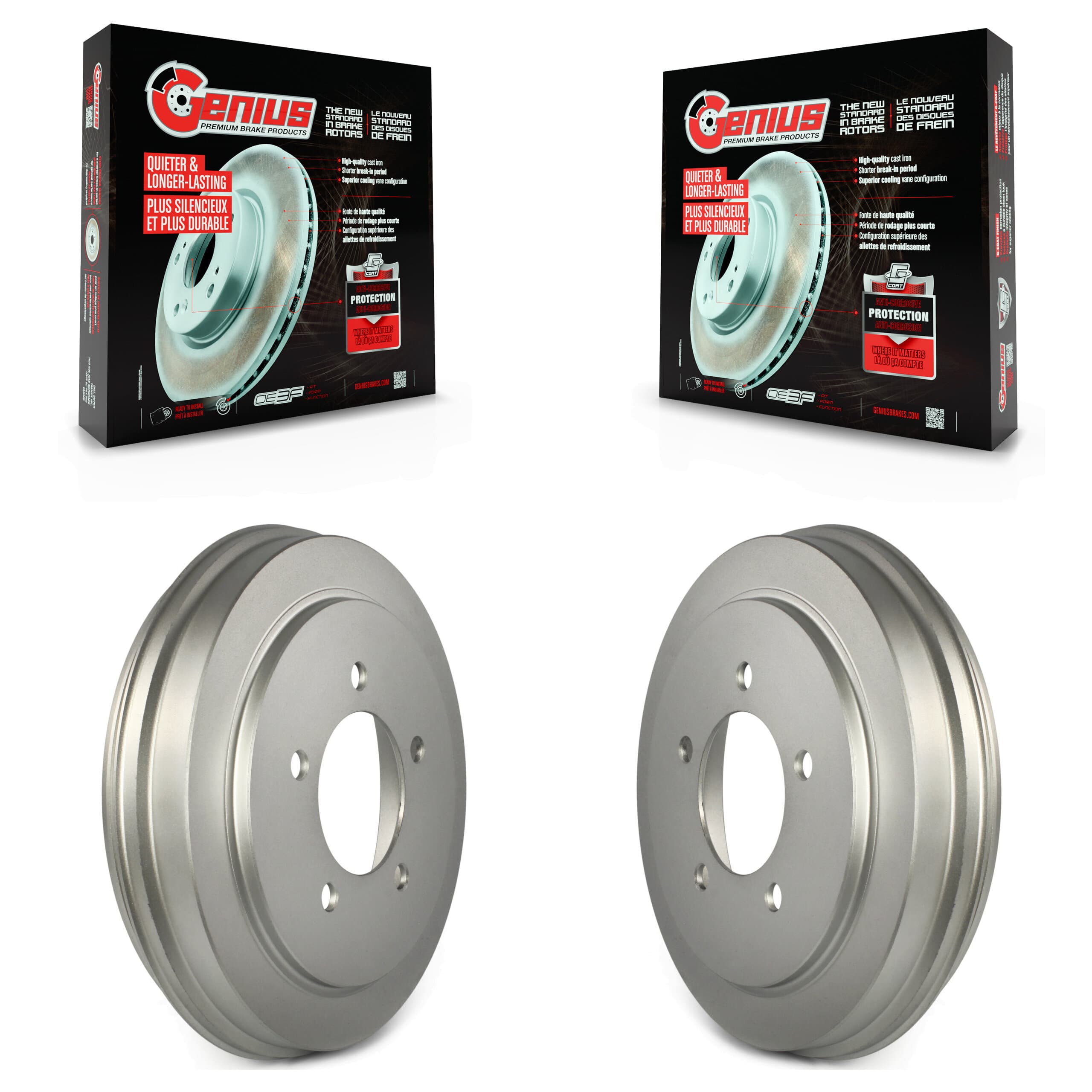 Genius - KG-101421 - Rear Brake Drum Kits image 1