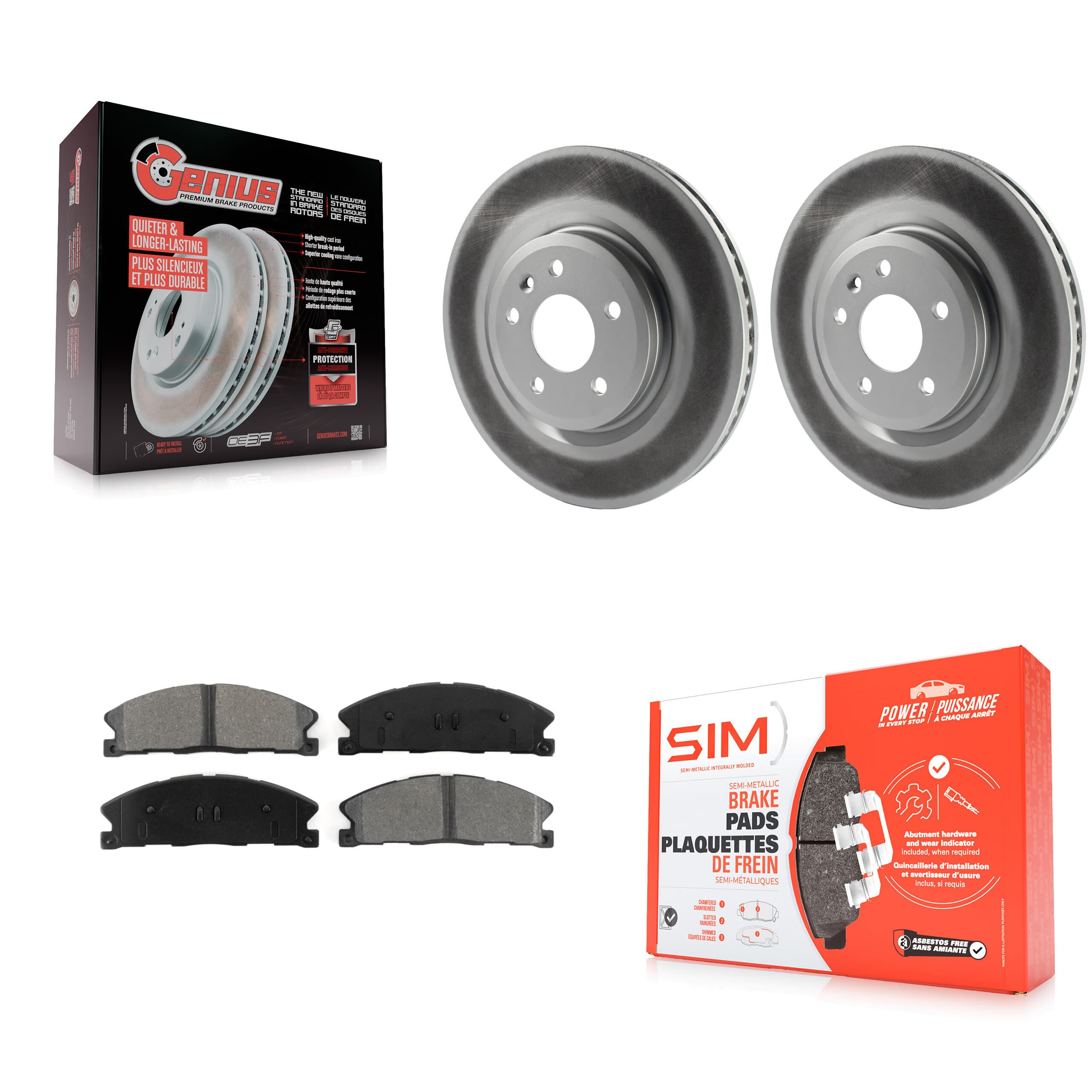 Transit Auto - KGS-100115 - Front Disc Brake Kits image 1