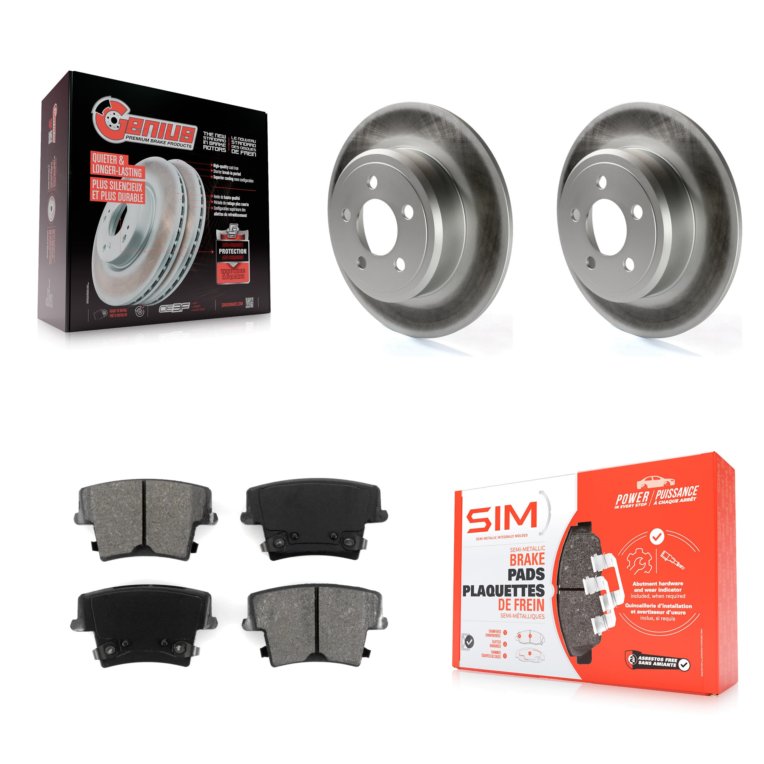 Transit Auto - KGS-101236 - Rear Disc Brake Kits image 1
