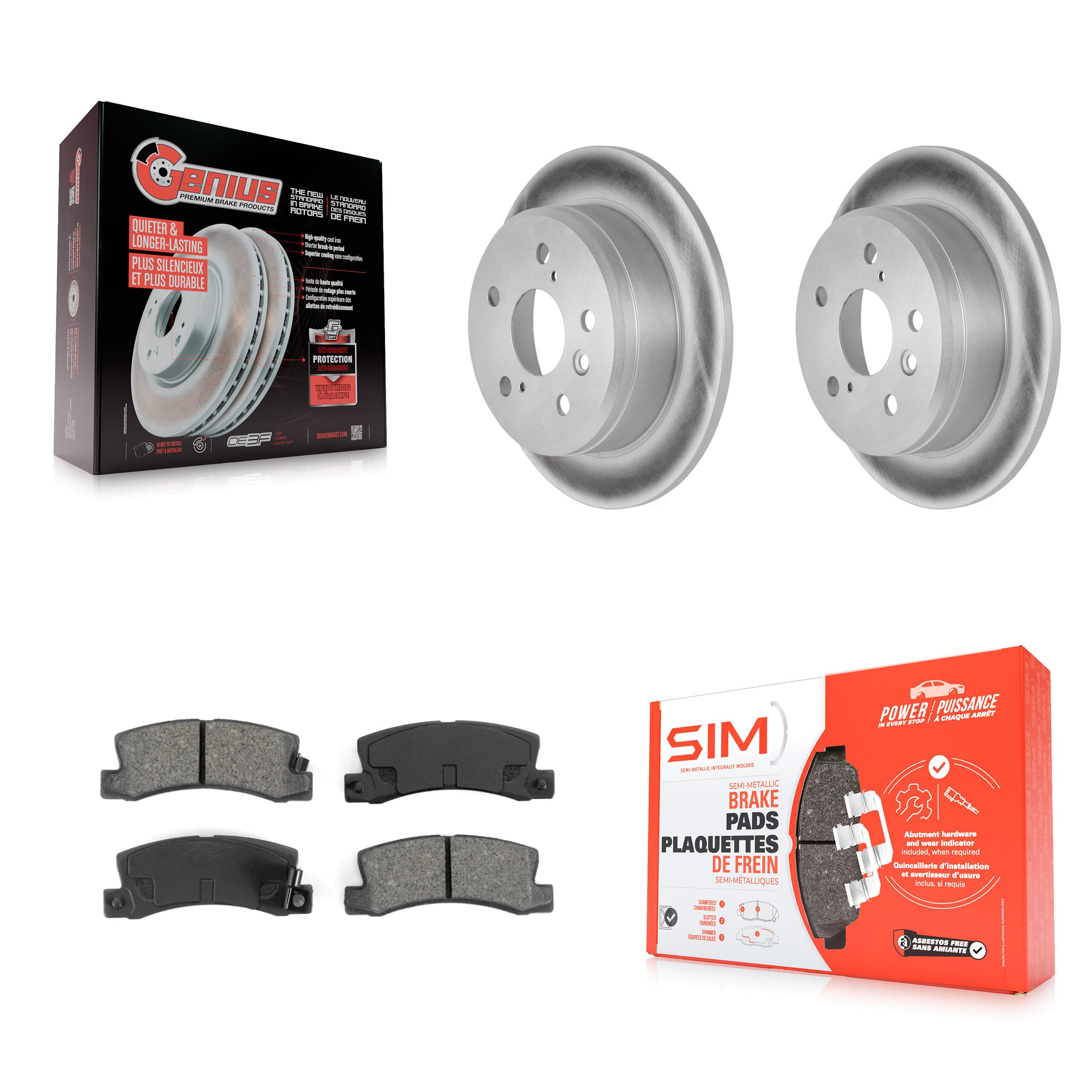 Transit Auto - KGS-101262 - Rear Disc Brake Kits image 1