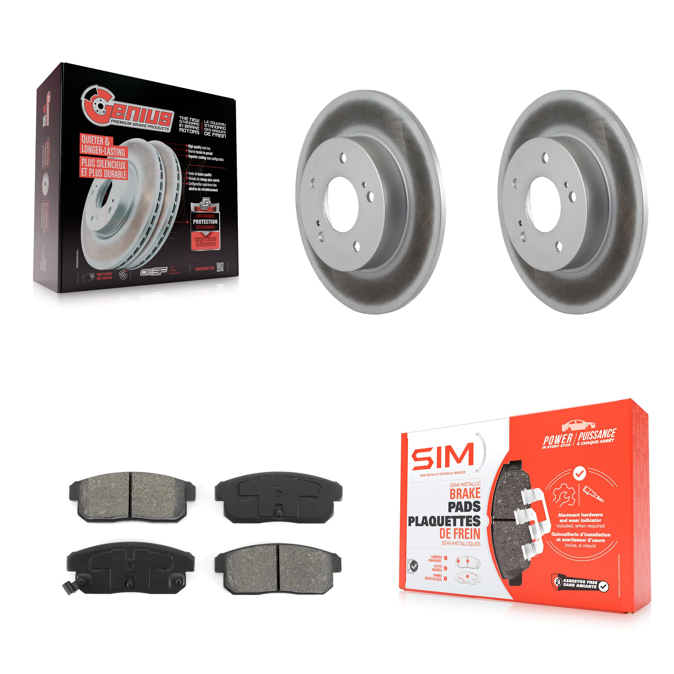 Transit Auto - KGS-101276 - Rear Disc Brake Kits image 1