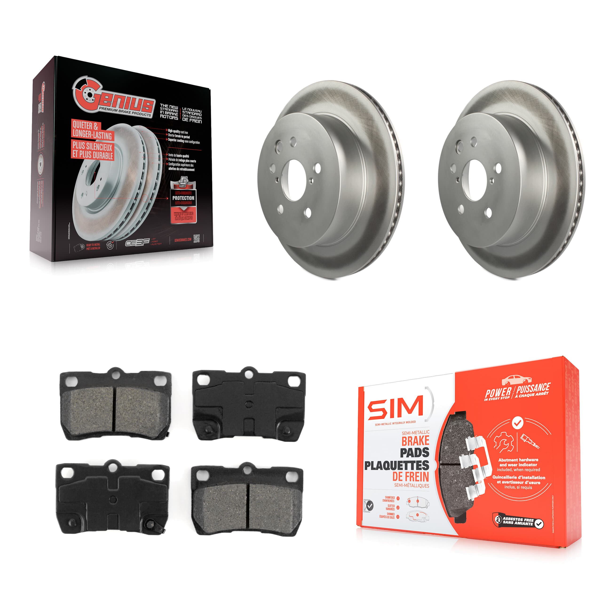 Transit Auto - KGS-101387 - Rear Disc Brake Kits image 1