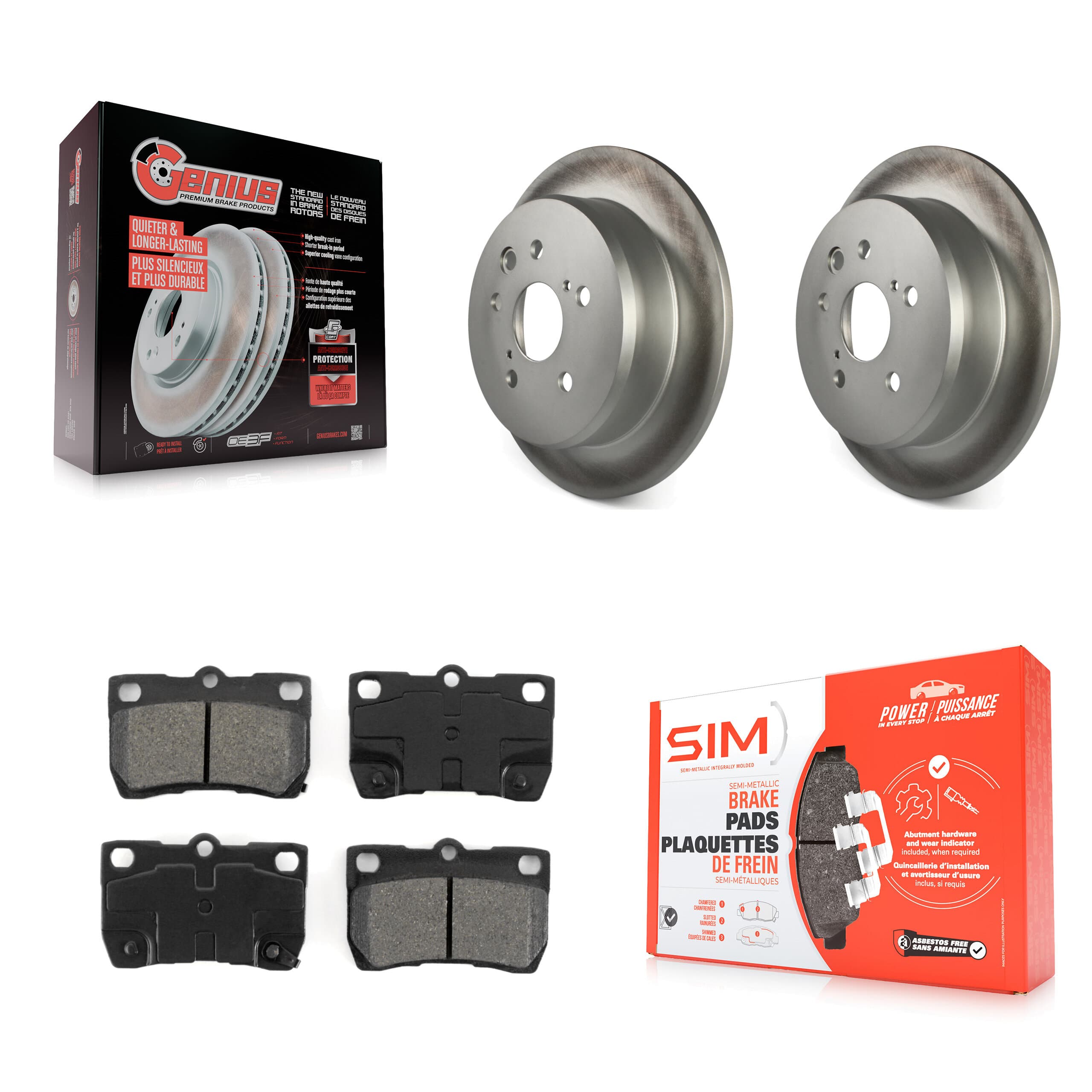 Transit Auto - KGS-101389 - Rear Disc Brake Kits image 1