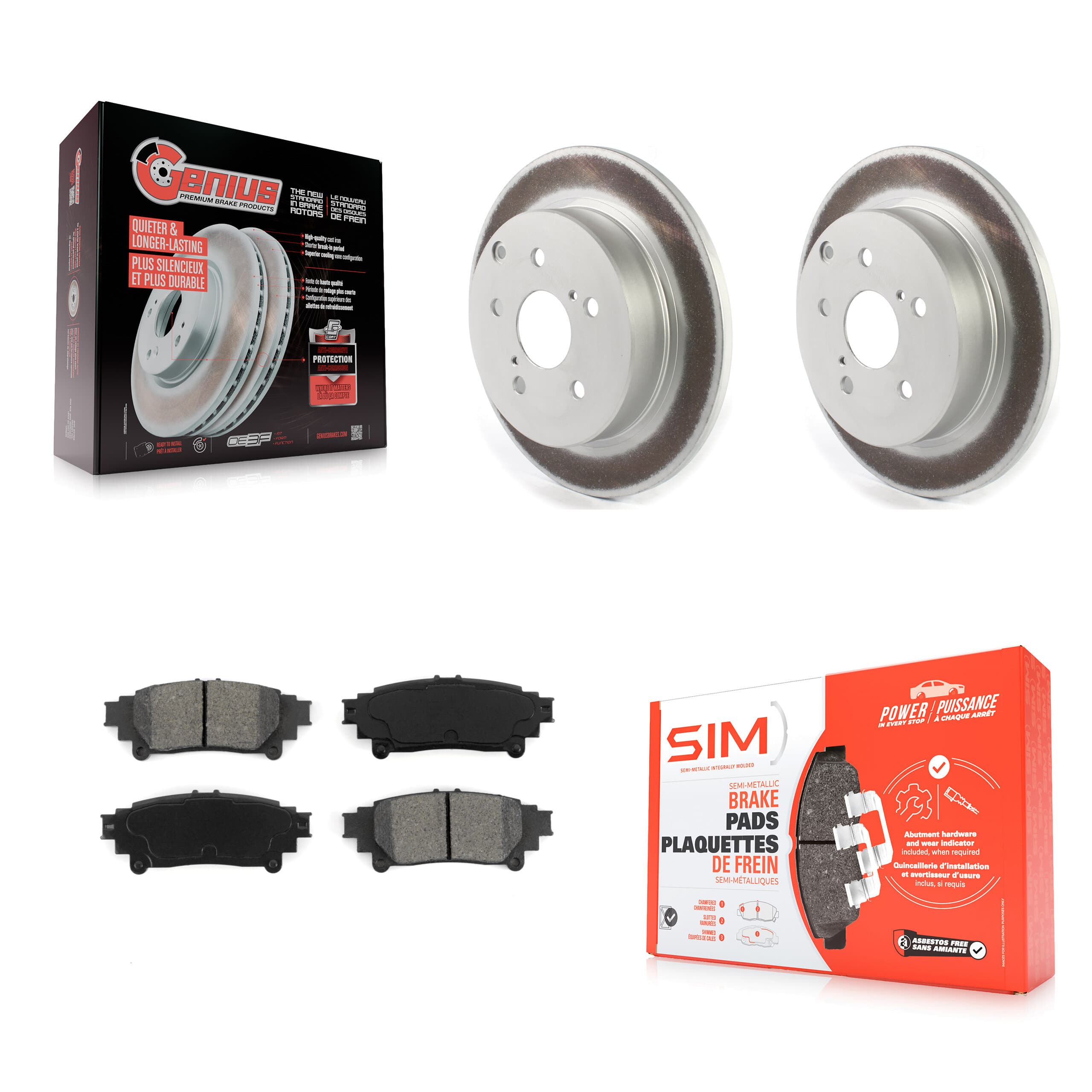 Transit Auto - KGS-101872 - Rear Disc Brake Kits image 1