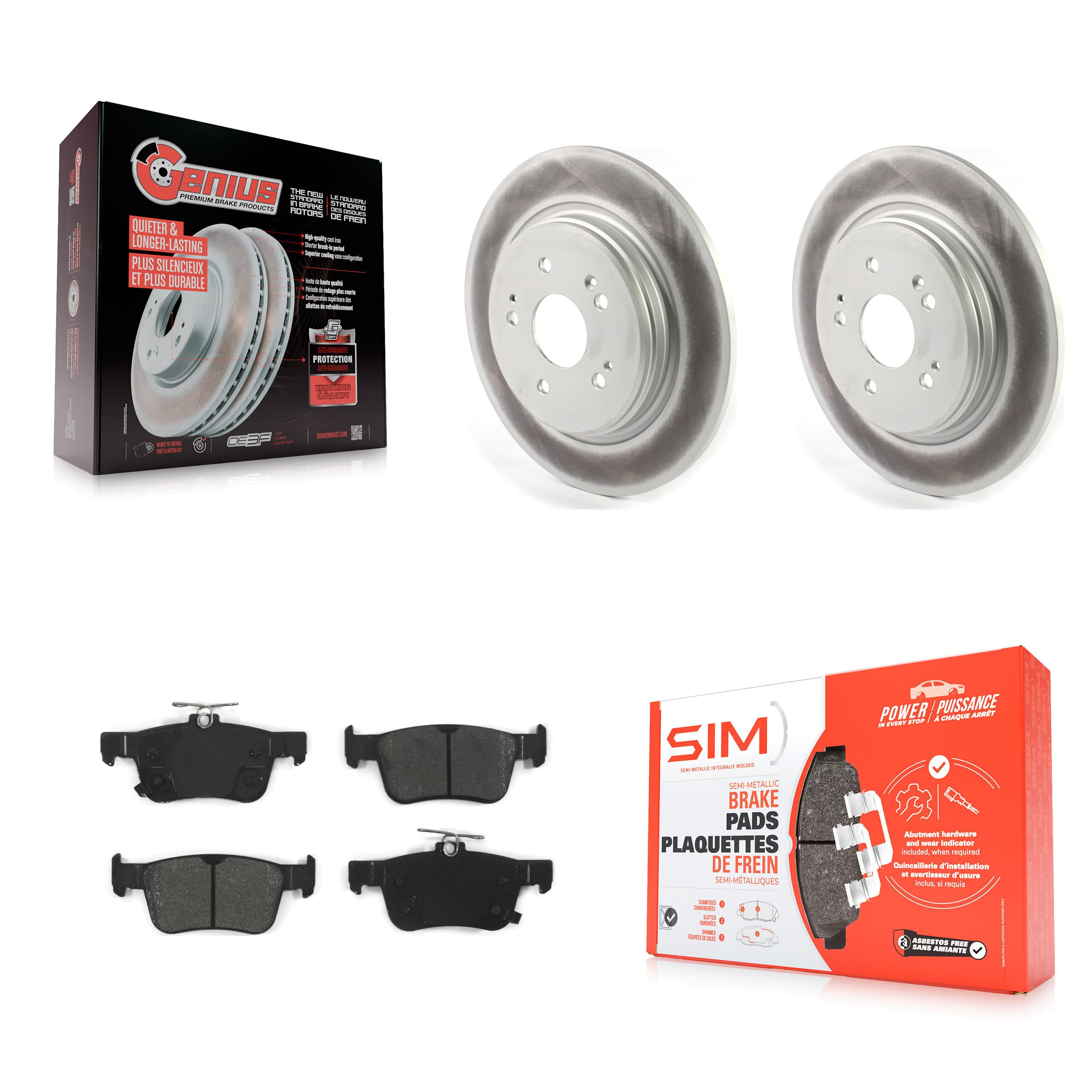 Transit Auto - KGS-101876 - Rear Disc Brake Kits image 1