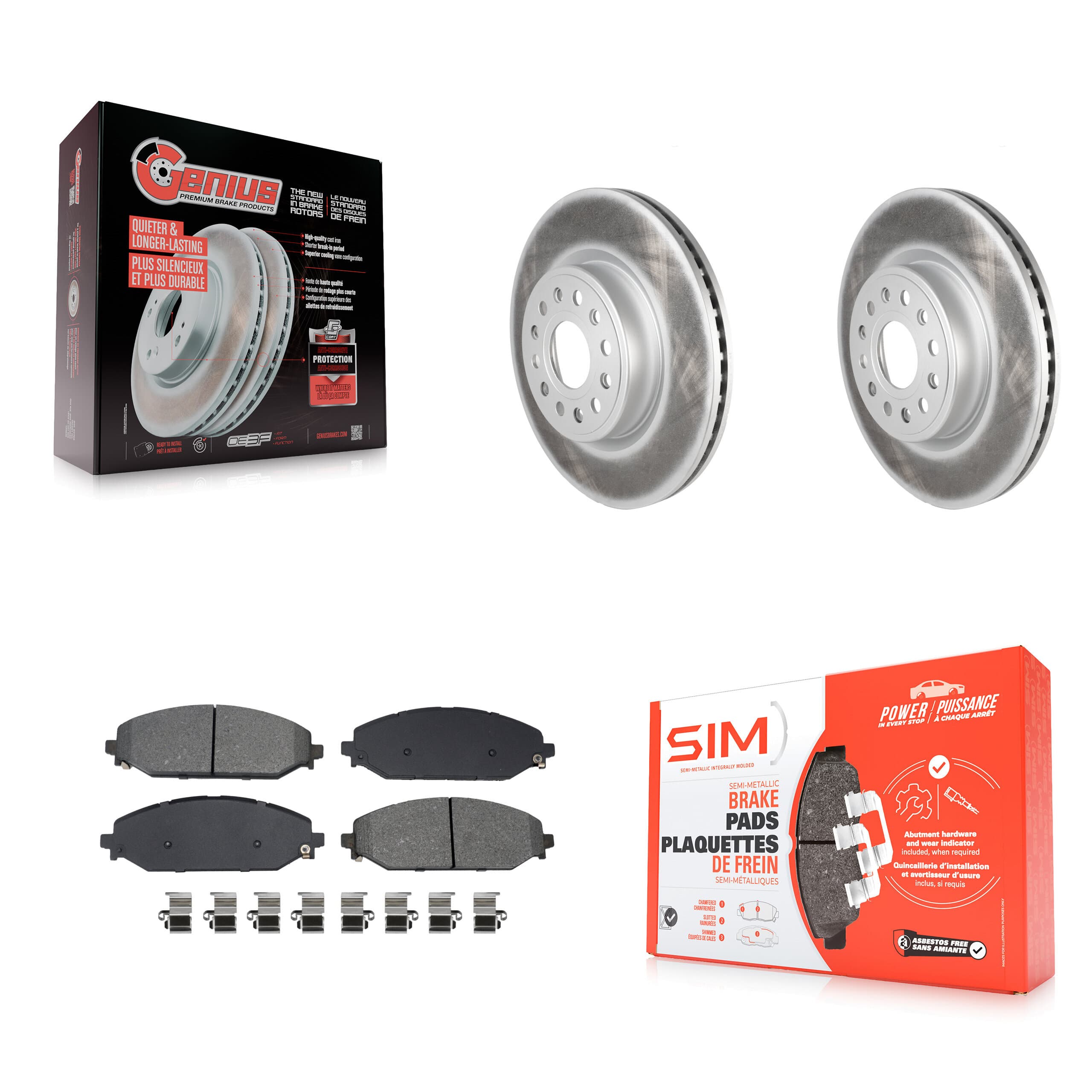 Transit Auto - KGS-102407 - Front Disc Brake Kits image 1