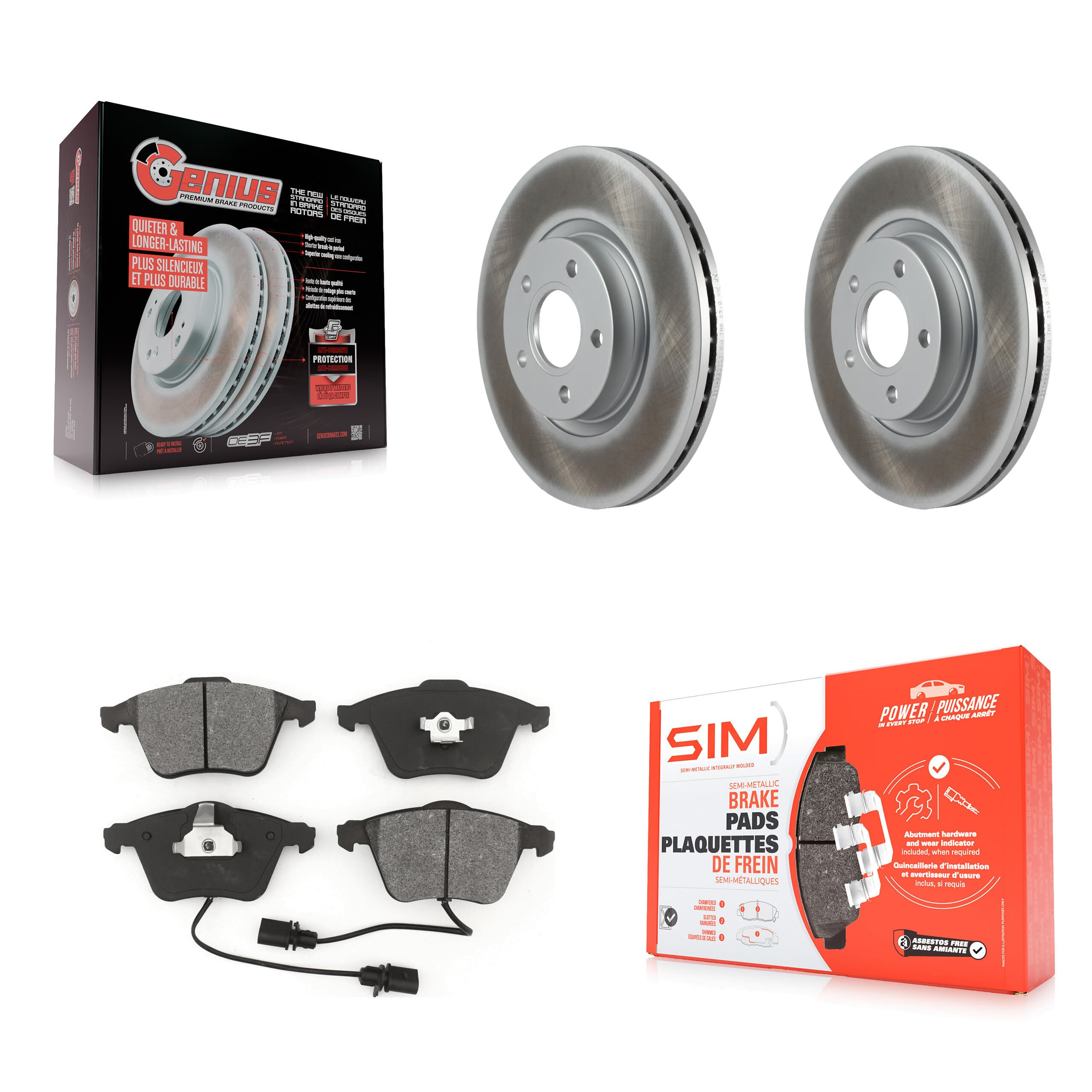 Transit Auto - KGS-102435 - Front Disc Brake Kits image 1