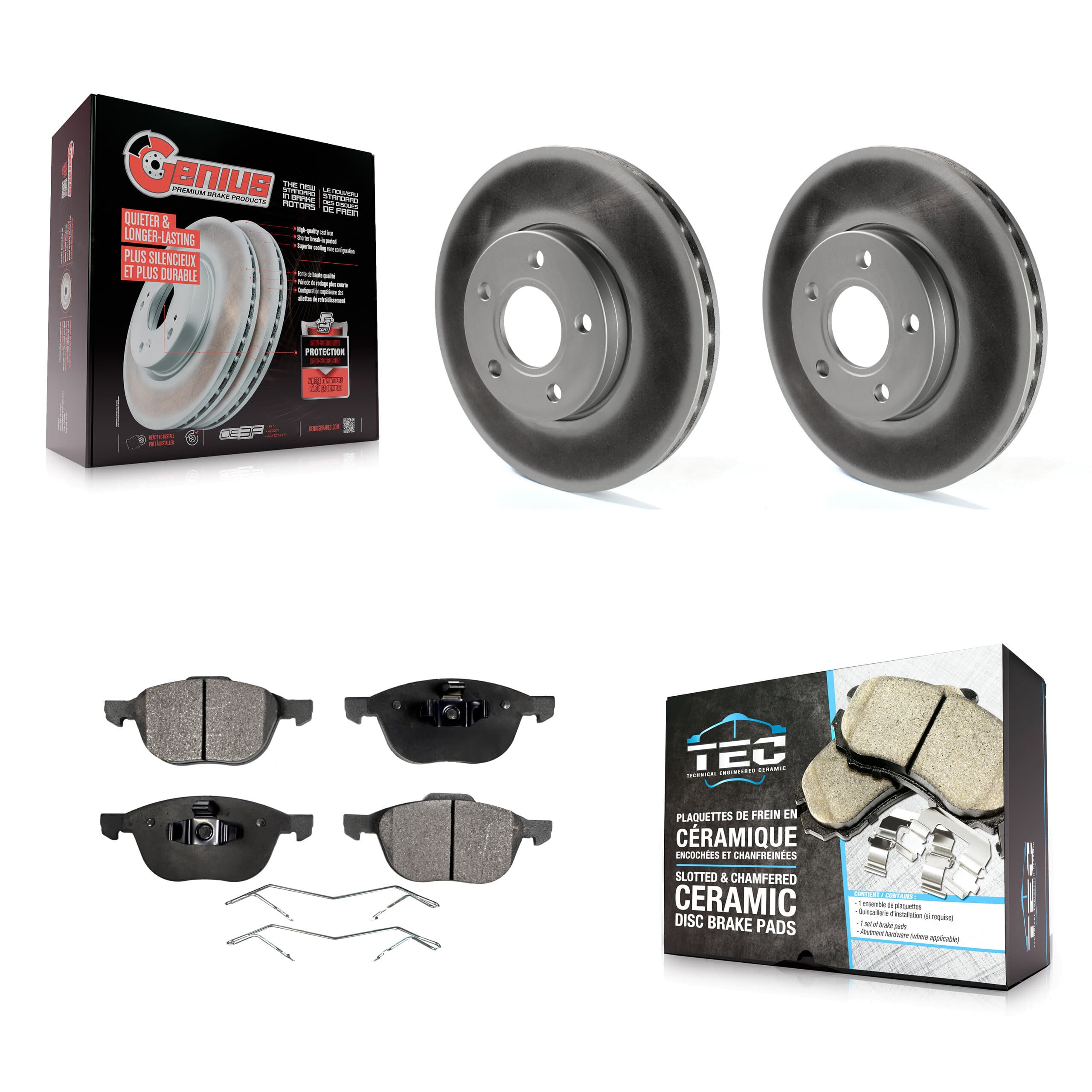 Transit Auto - KGT-100125 - Front Disc Brake Kits image 1