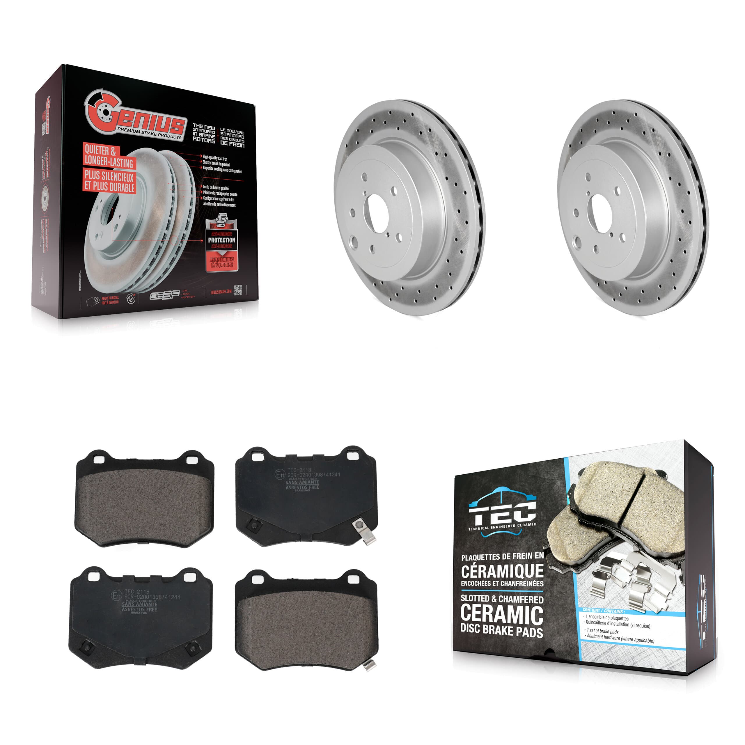 Transit Auto - KGT-103069 - Rear Disc Brake Kits image 1
