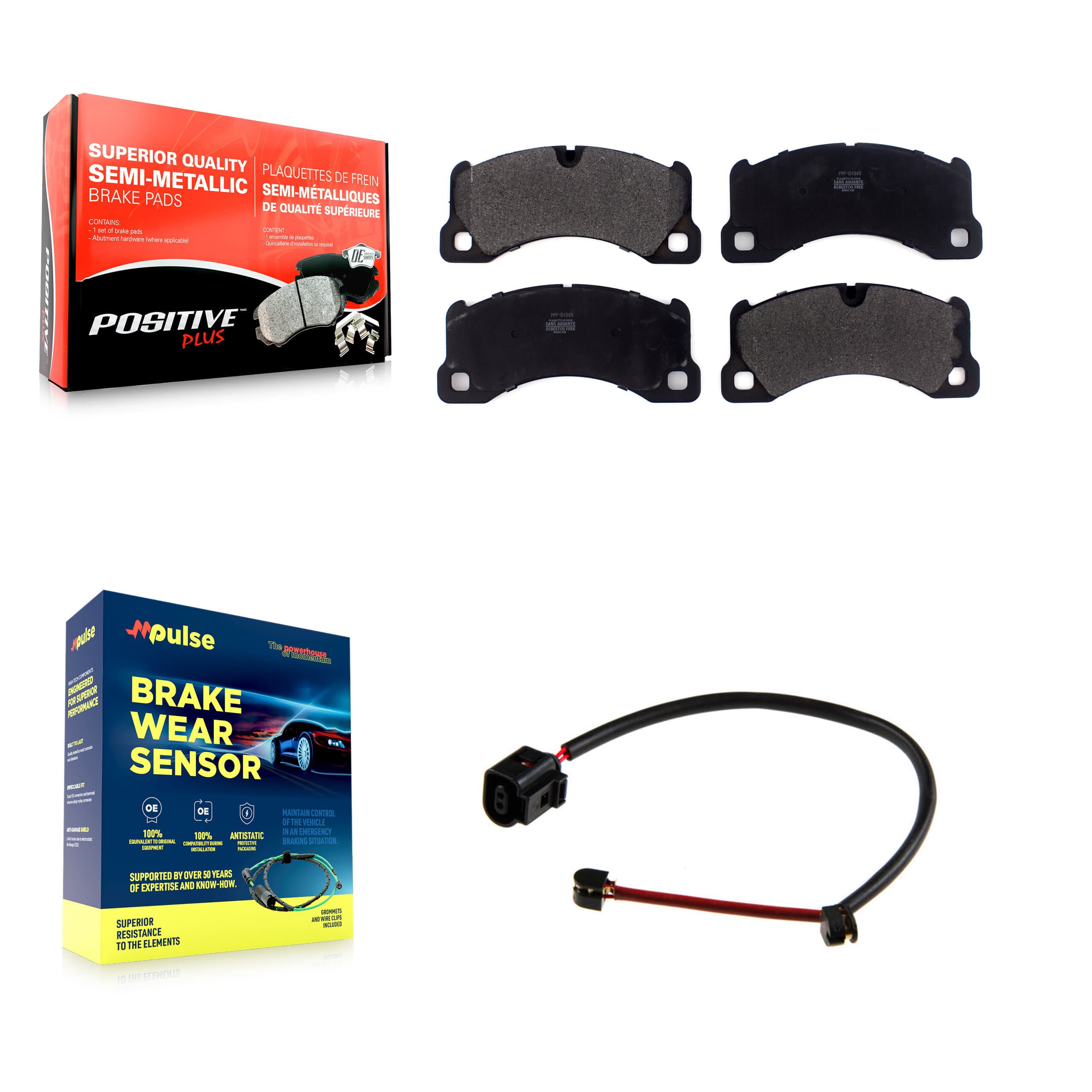 Positive Plus - KPW-100608 - Front Disc Brake Pad Kits image 1
