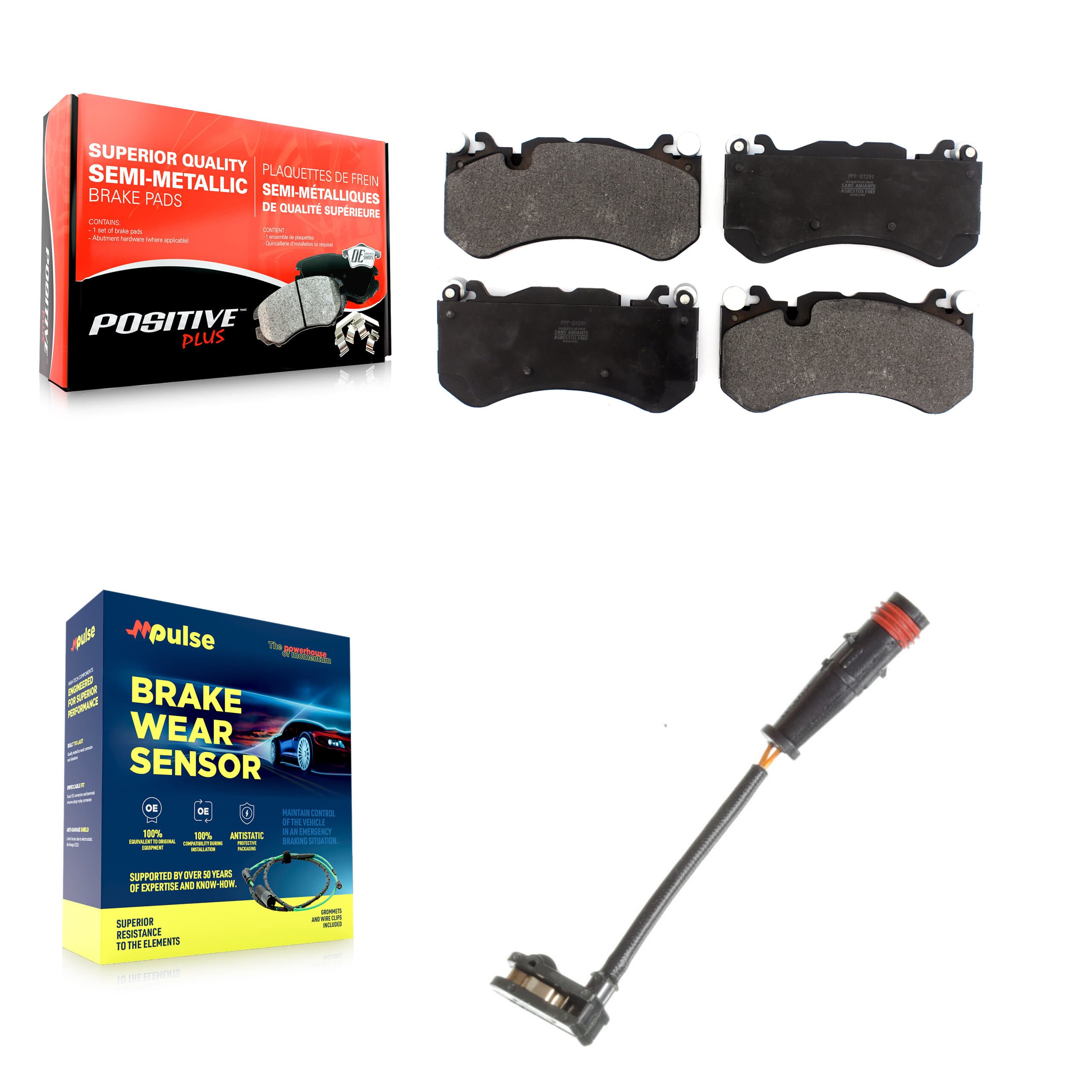 Positive Plus - KPW-100640 - Front Disc Brake Pad Kits image 1