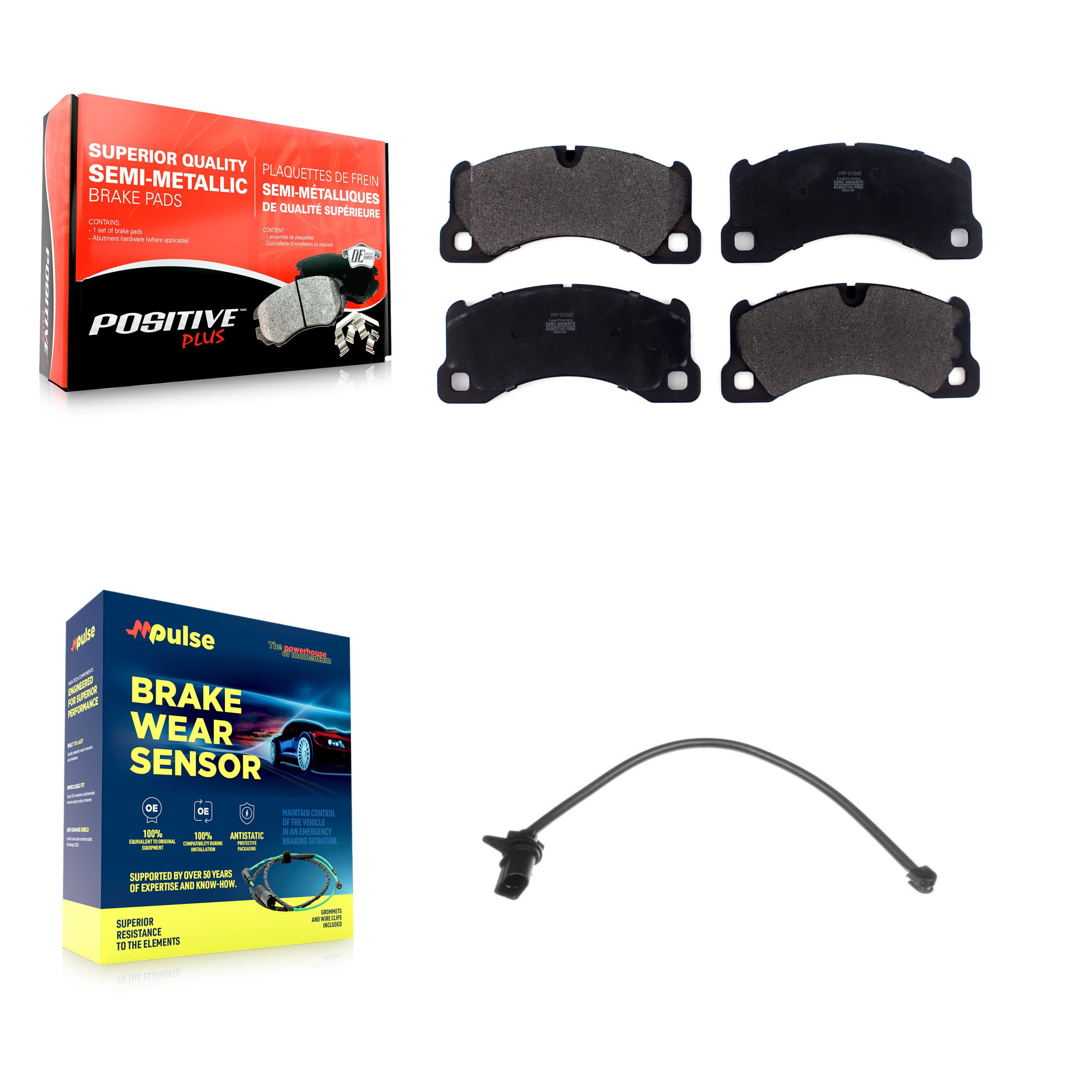 Positive Plus - KPW-100646 - Front Disc Brake Pad Kits image 1