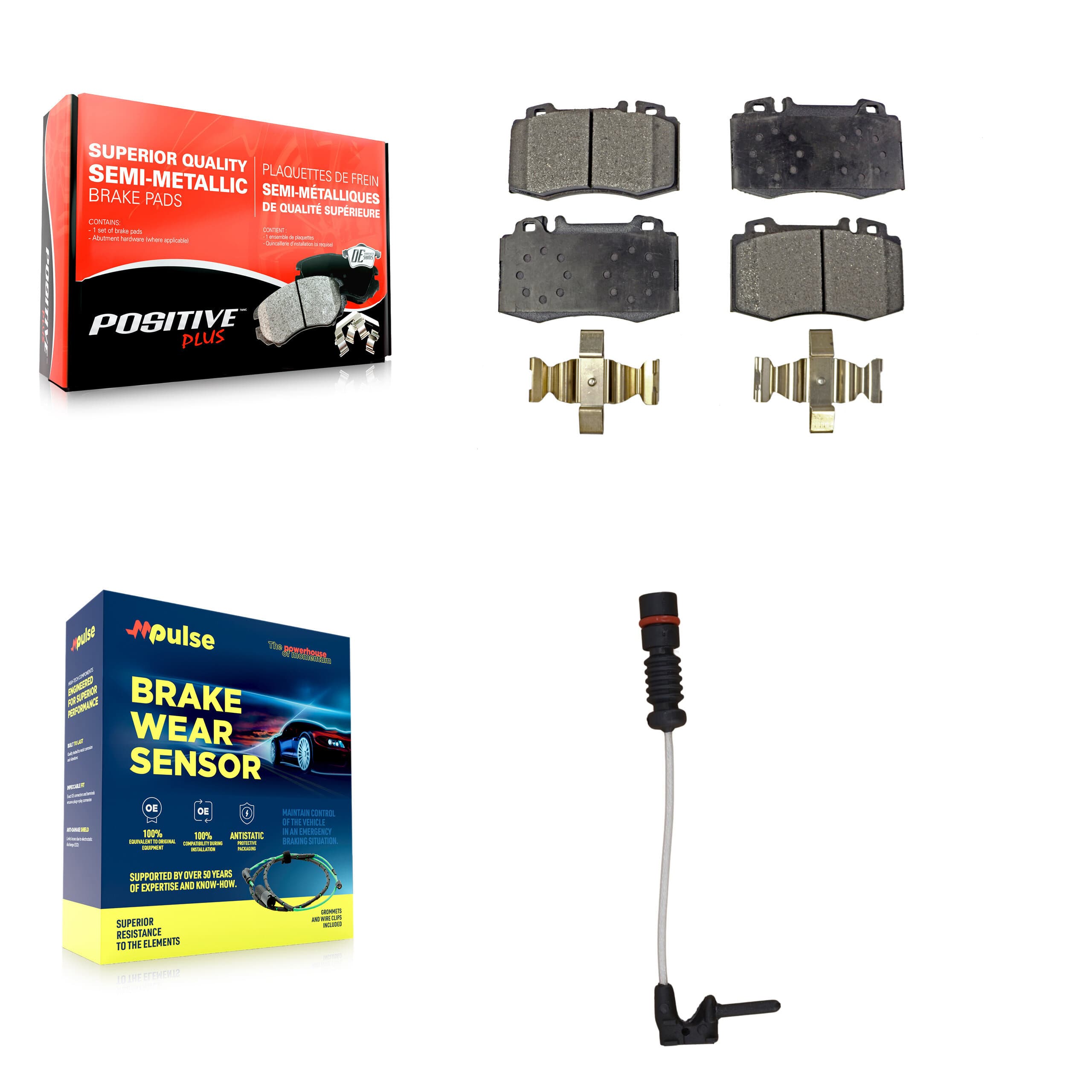 Positive Plus - KPW-100648 - Front Disc Brake Pad Kits image 1
